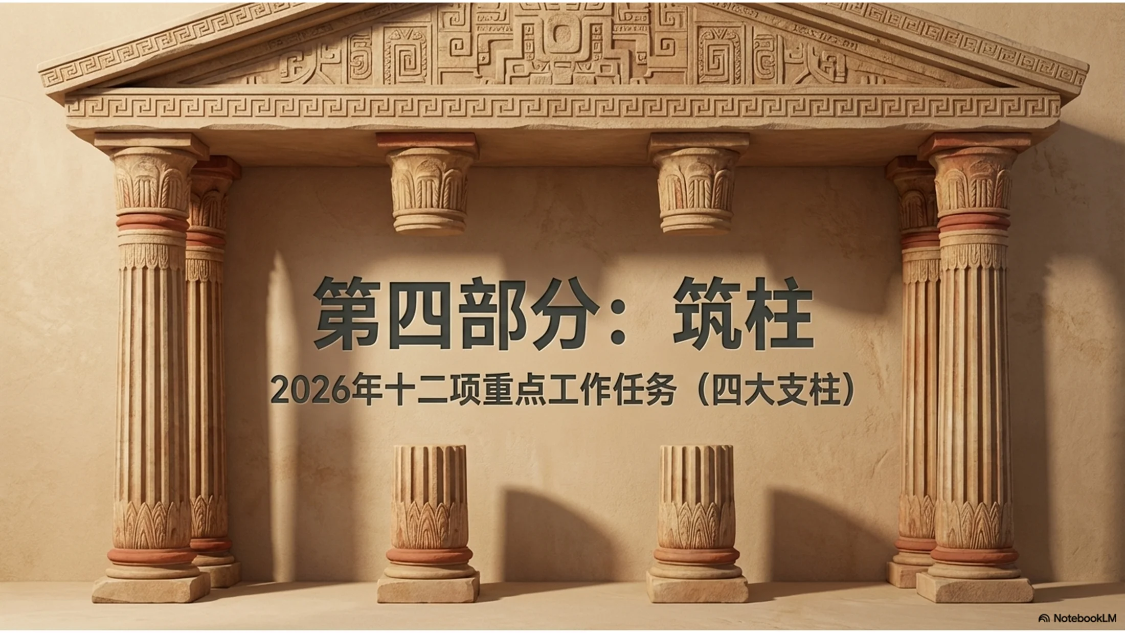 砂岩纹理风格政府工作报告PPT - 预览图7
