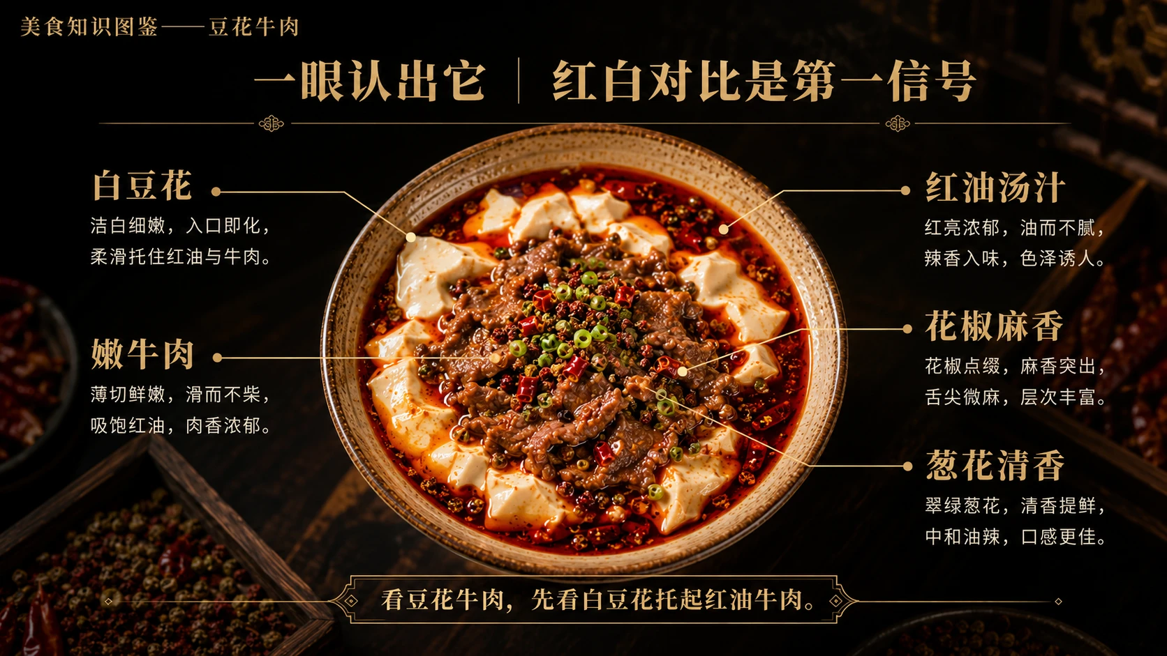 万物知识图鉴系列作品PPT——豆花牛肉 - 预览图3