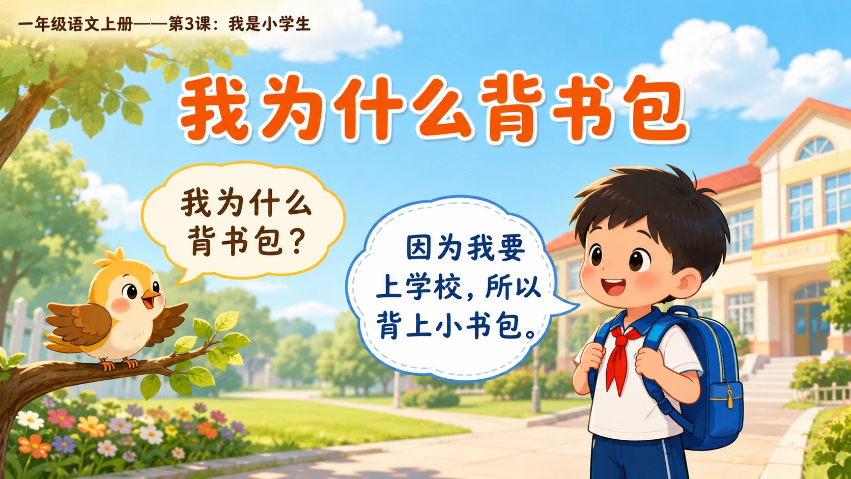 统编教材系列课件PPT——一年级语文上册第3课：我是小学生 - 预览图14