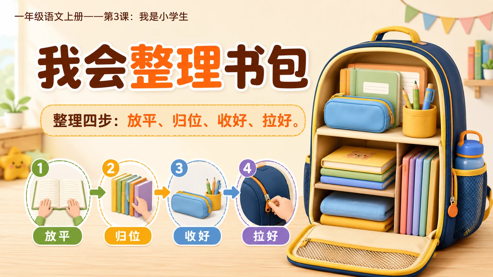 统编教材系列课件PPT——一年级语文上册第3课：我是小学生 - 预览图17