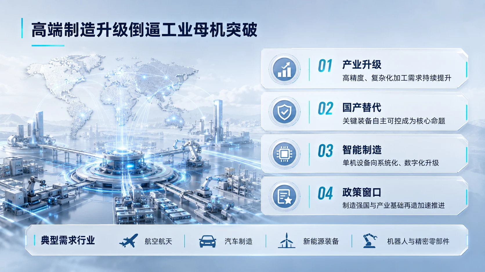 中国创新创业大赛路演PPT：国产高精度智能工业母机系统 - 预览图3