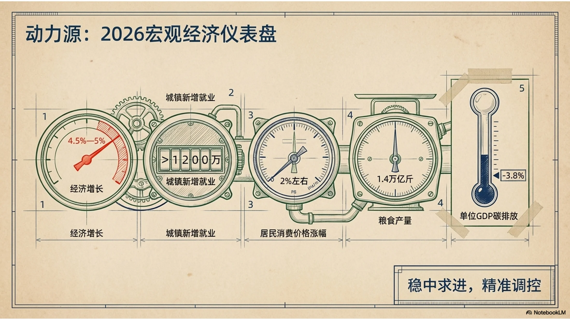 牛皮纸纹理风格政府工作报告PPT - 预览图3