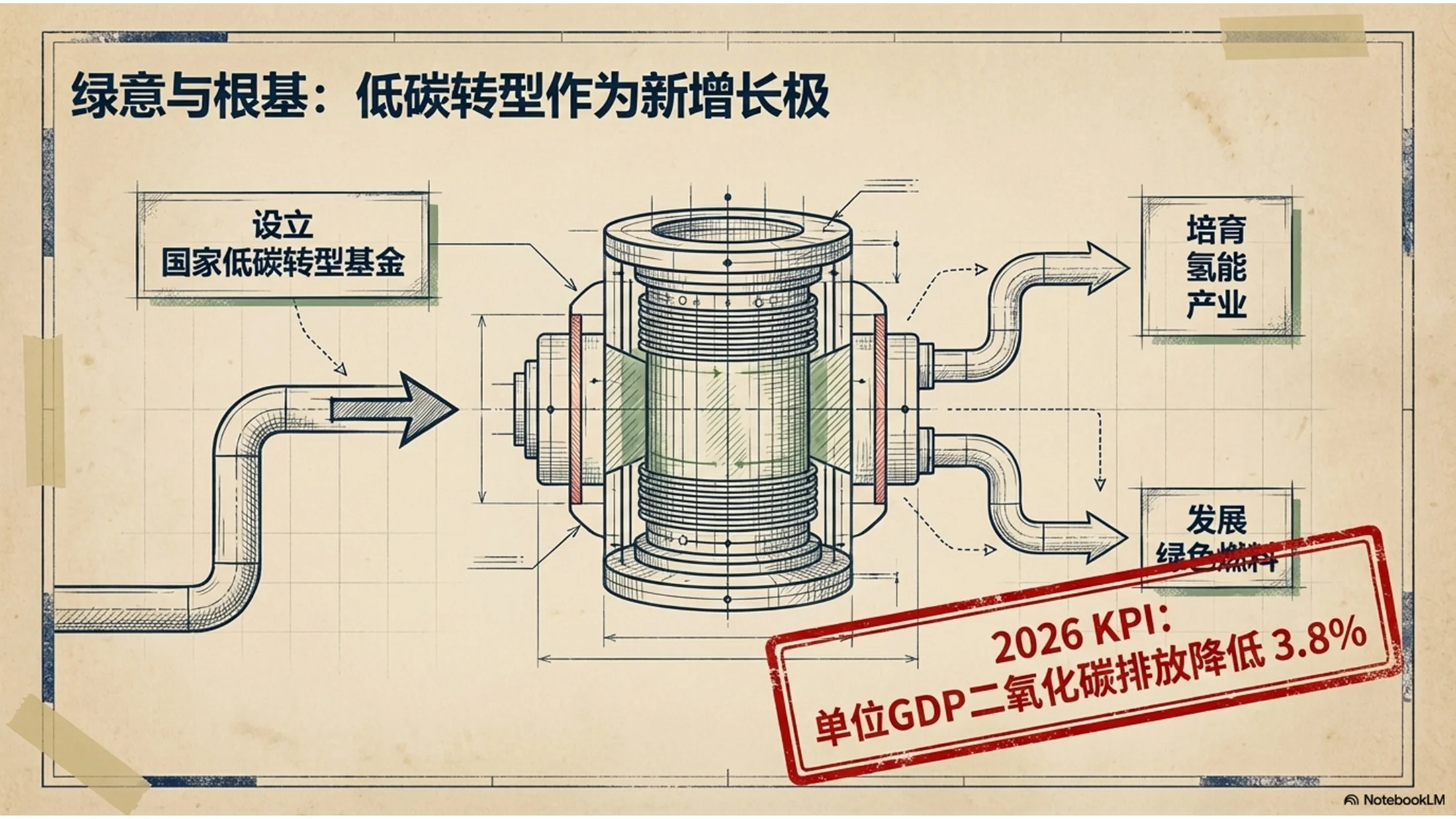 牛皮纸纹理风格政府工作报告PPT - 预览图9