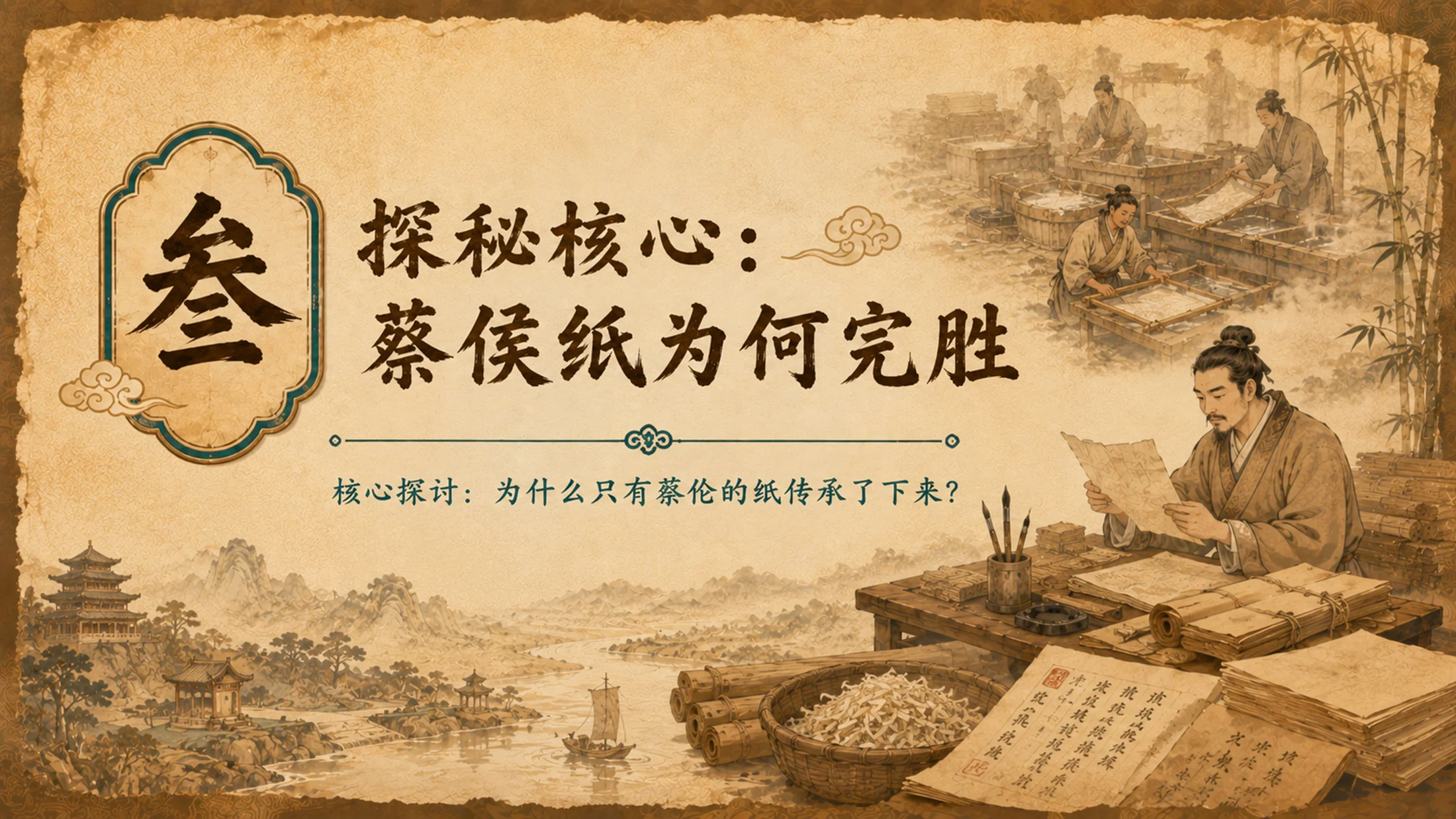 【拿来即上】三年级语文《纸的发明》公开课PPT模板 | 自带名师指令+双课时完整版 - 预览图15