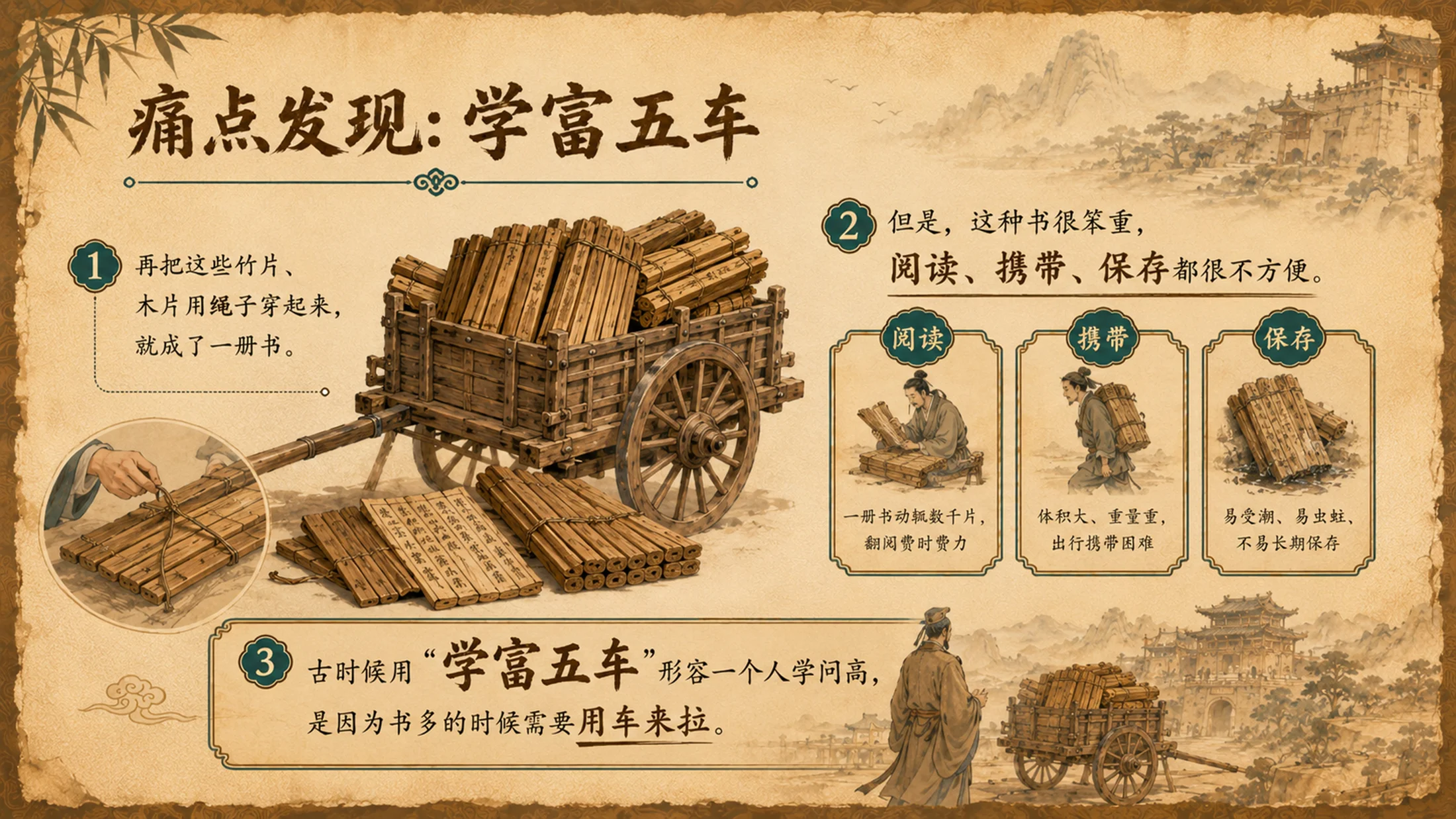 【拿来即上】三年级语文《纸的发明》公开课PPT模板 | 自带名师指令+双课时完整版 - 预览图7