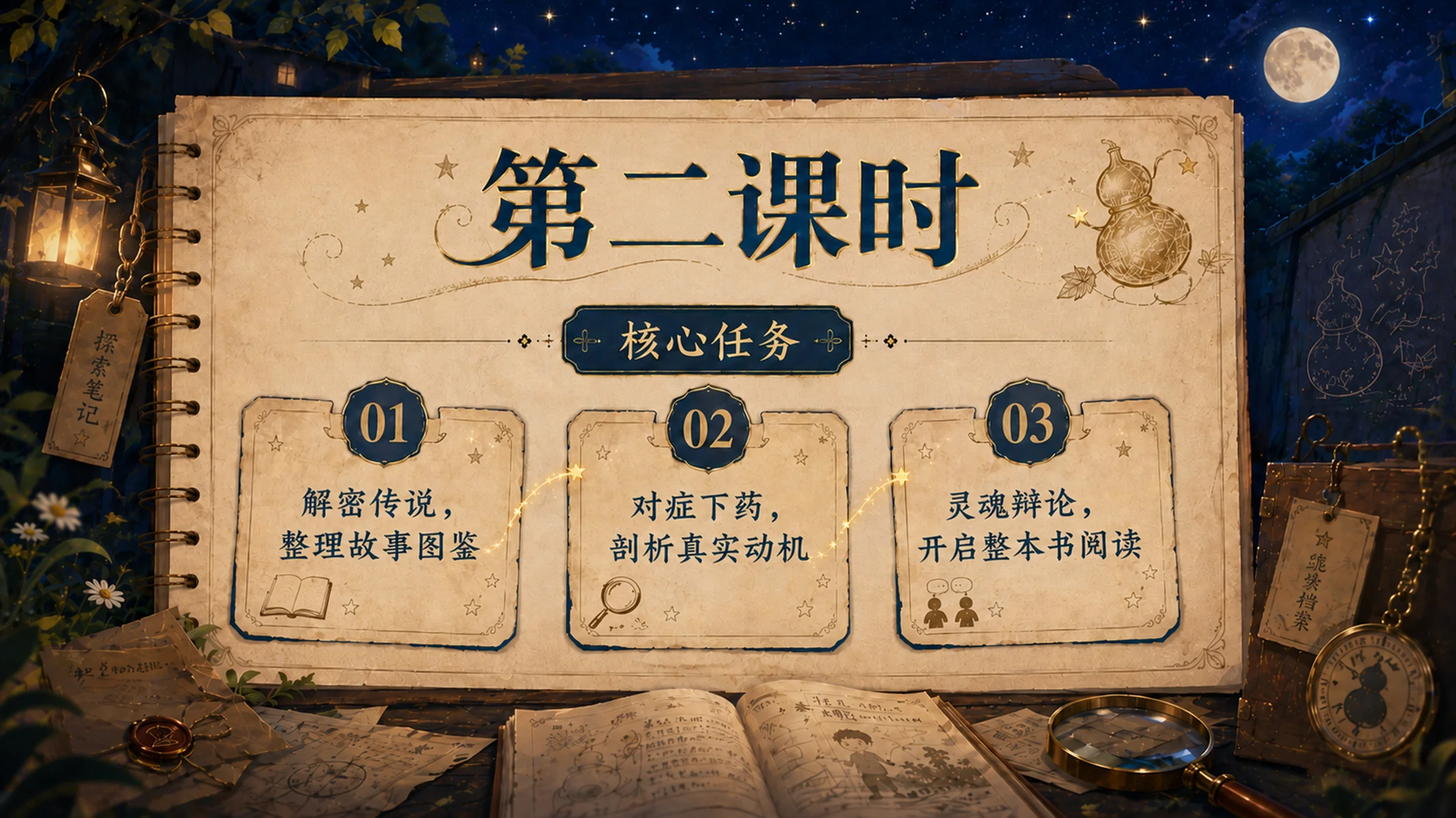 【拿来即上】统编版四年级下册《宝葫芦的秘密》PPT课件模板 | 自带名师引导指令+第一二课时全包 - 预览图17