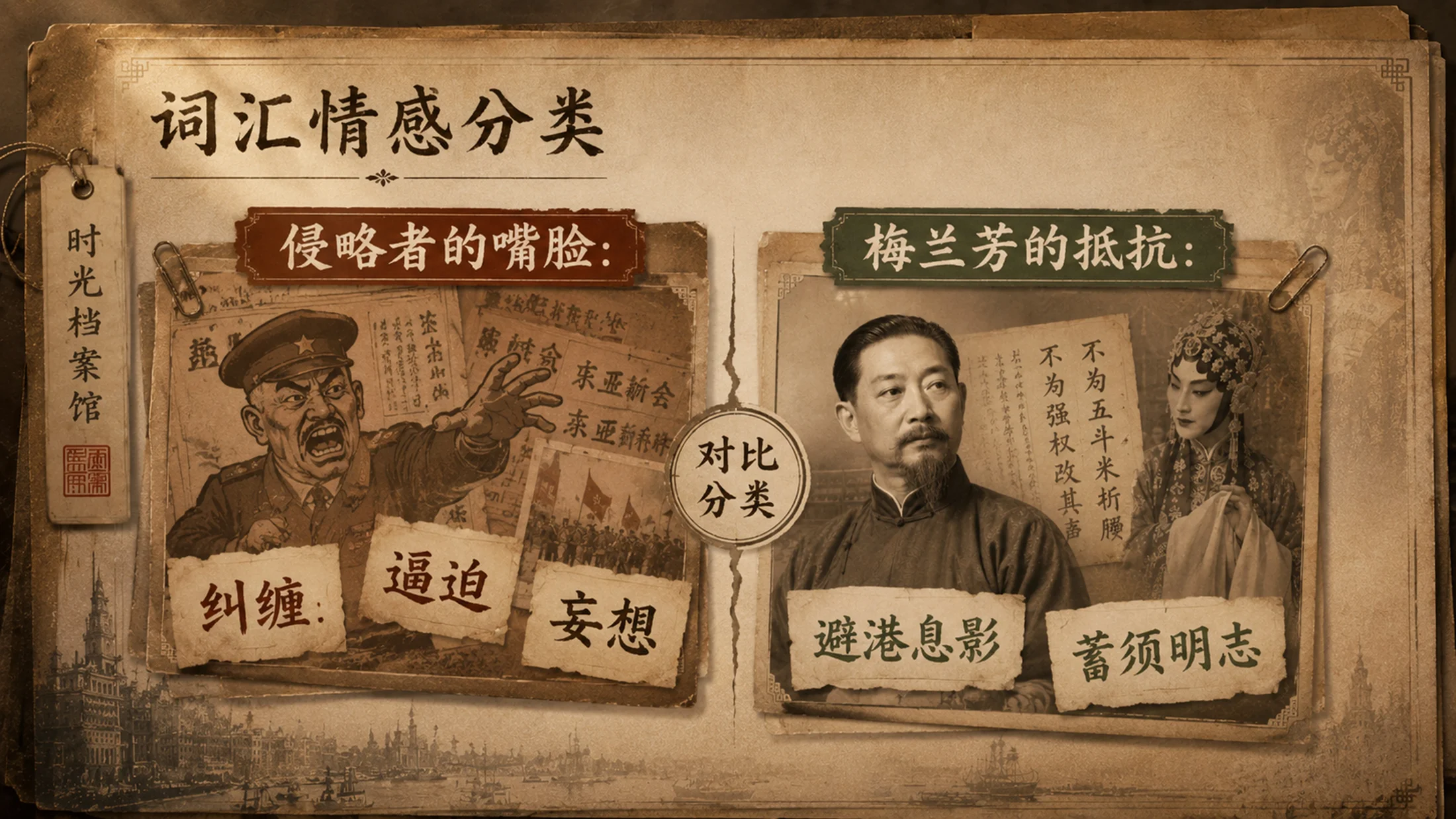 统编版语文四年级上册《梅兰芳蓄须》PPT模板课件下载 双课时完整版+自带教师指令 - 预览图11