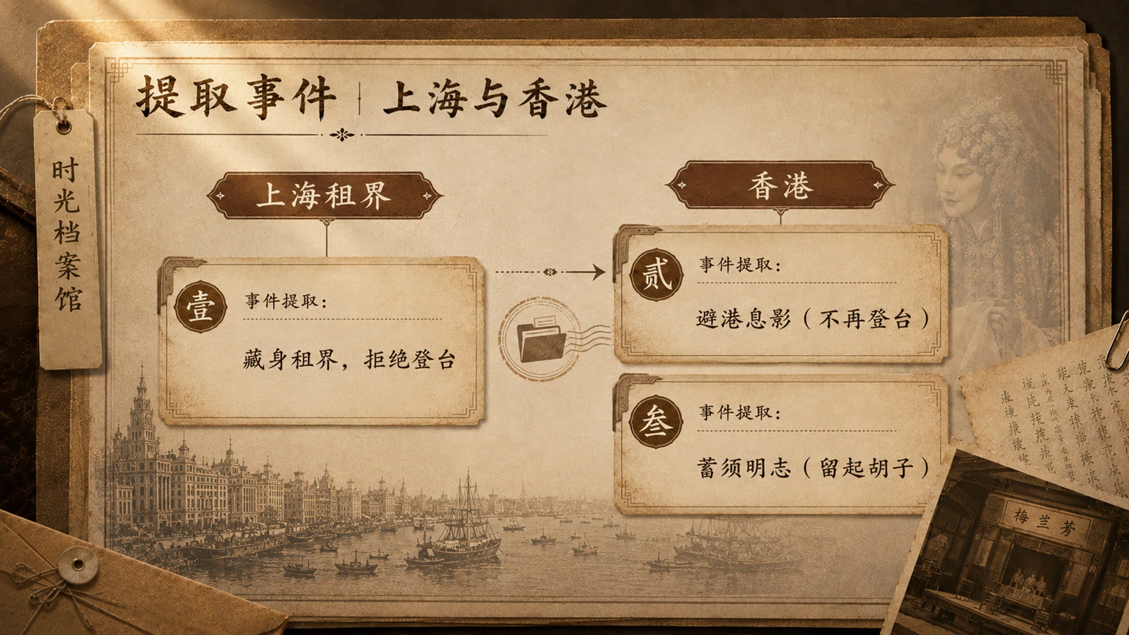 统编版语文四年级上册《梅兰芳蓄须》PPT模板课件下载 双课时完整版+自带教师指令 - 预览图15