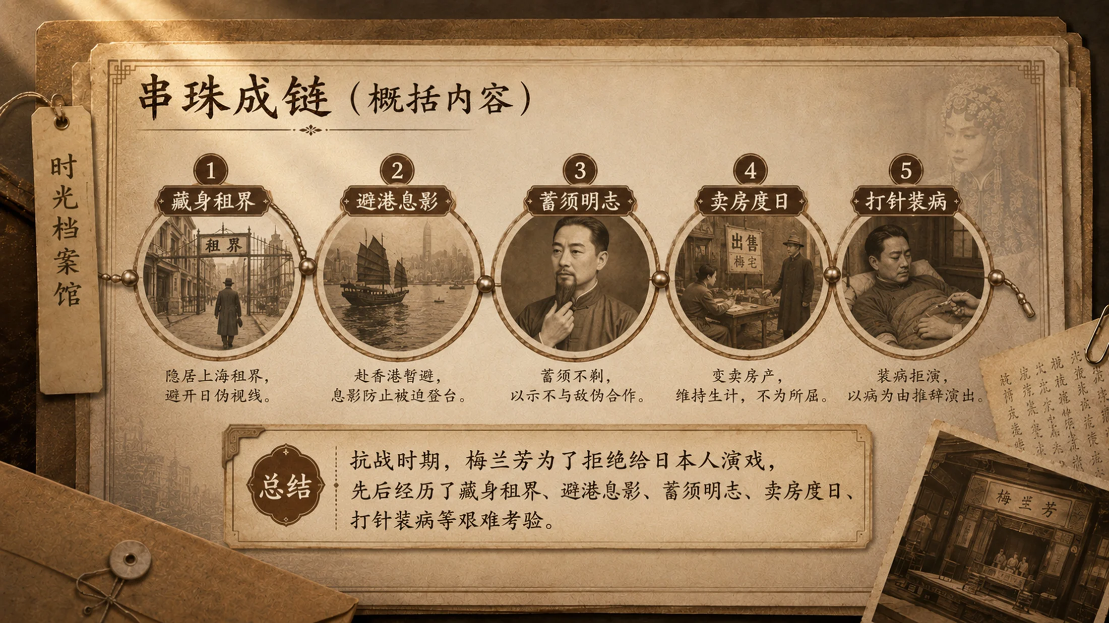 统编版语文四年级上册《梅兰芳蓄须》PPT模板课件下载 双课时完整版+自带教师指令 - 预览图17