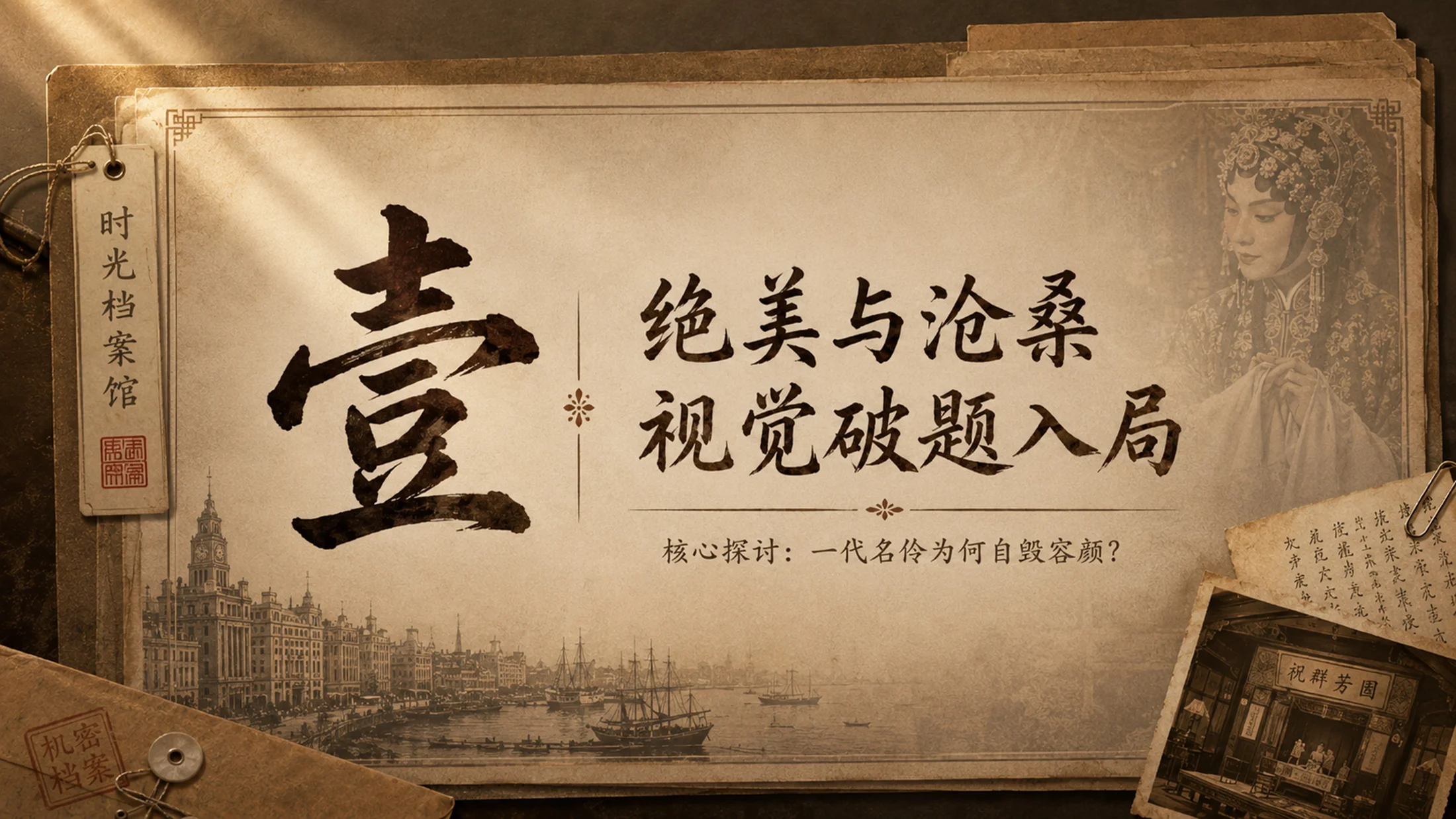 统编版语文四年级上册《梅兰芳蓄须》PPT模板课件下载 双课时完整版+自带教师指令 - 预览图4