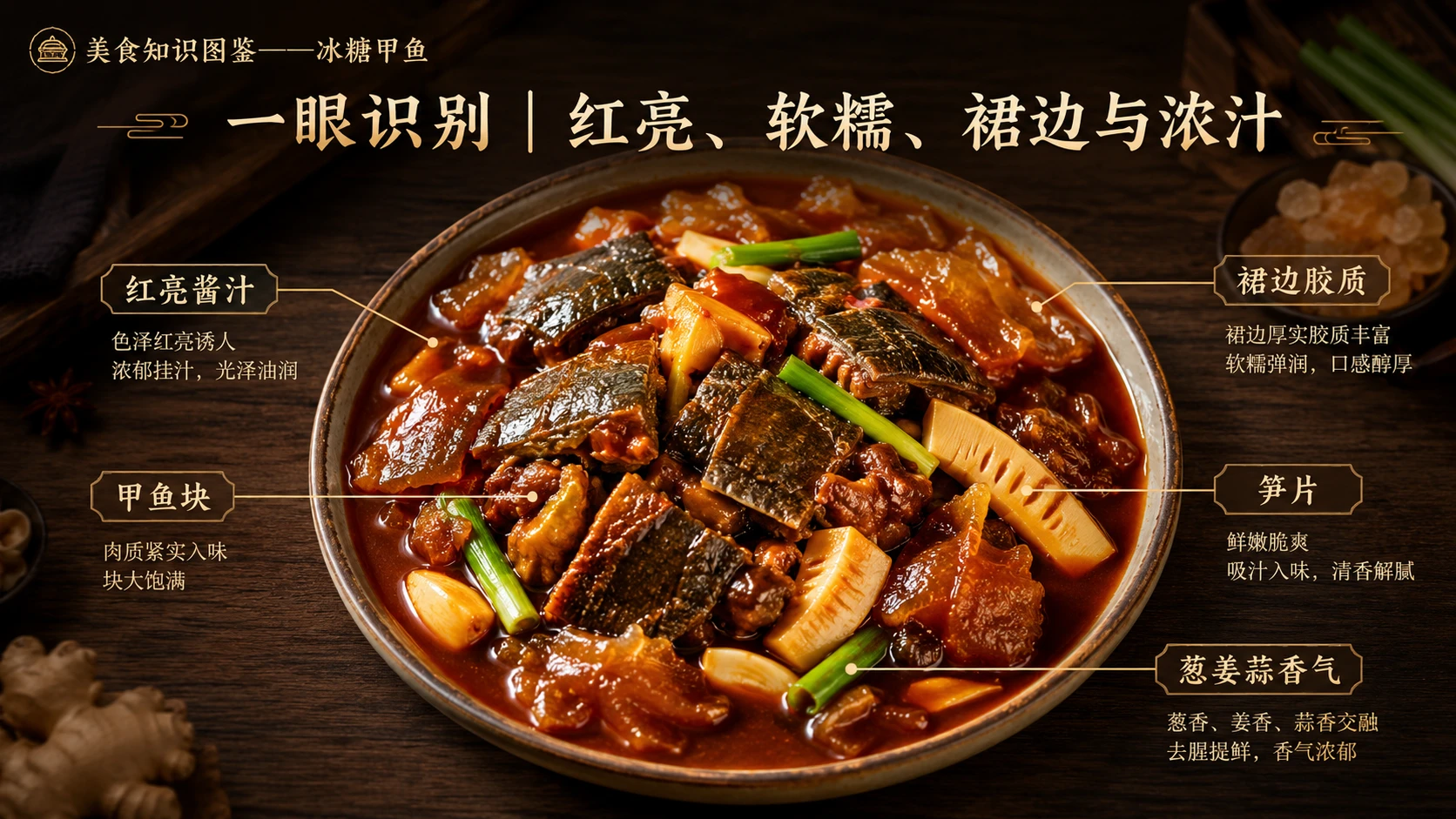 万物知识图鉴系列作品PPT——冰糖甲鱼 - 预览图3