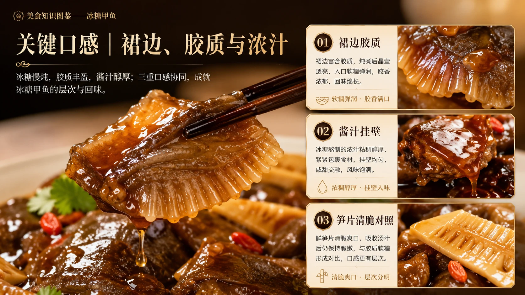 万物知识图鉴系列作品PPT——冰糖甲鱼 - 预览图7