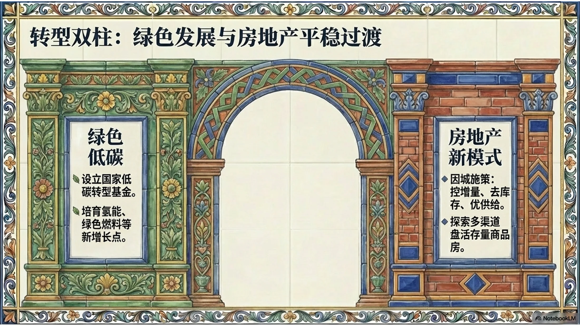 意大利卡尔塔吉罗内图案风格政府工作报告PPT - 预览图10