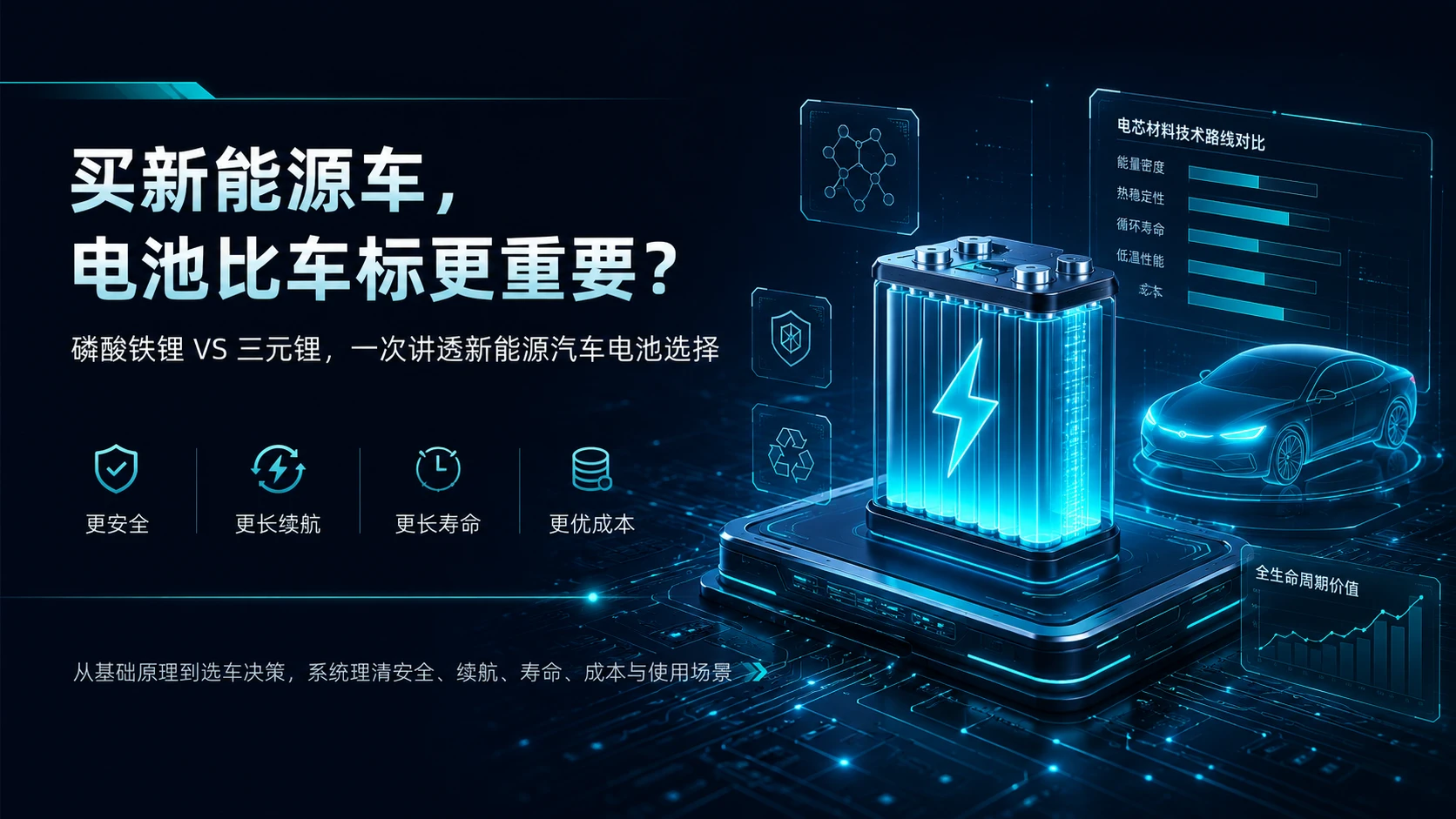 买新能源车，电池比车标更重要？磷酸铁锂 VS 三元锂一次讲透 - 预览图1