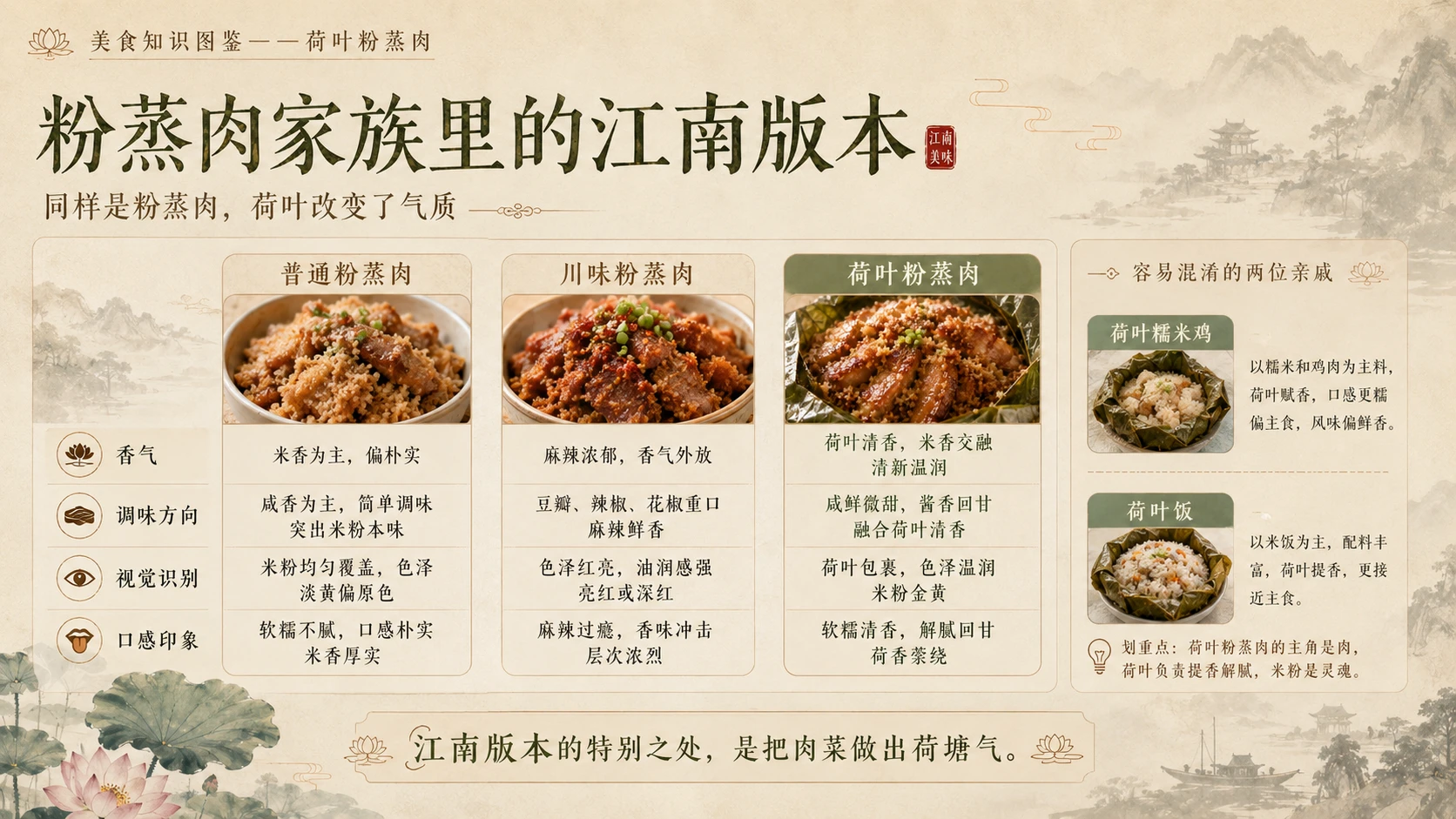 万物知识图鉴系列作品PPT——荷叶粉蒸肉 - 预览图8