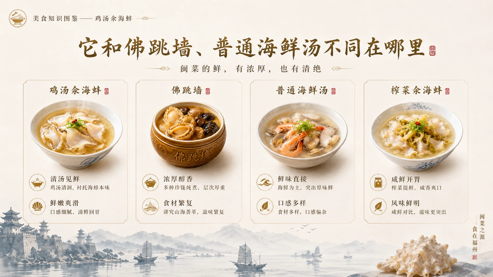 万物知识图鉴系列作品PPT——鸡汤汆海蚌 - 预览图8