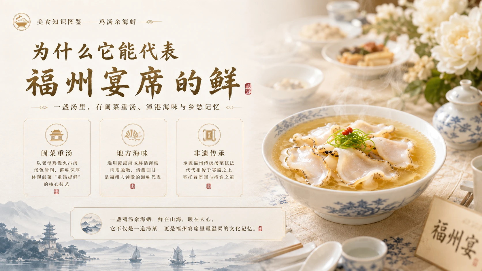 万物知识图鉴系列作品PPT——鸡汤汆海蚌 - 预览图9