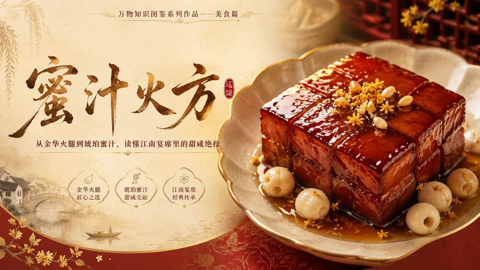 万物知识图鉴系列作品PPT——蜜汁火方 - 预览图1