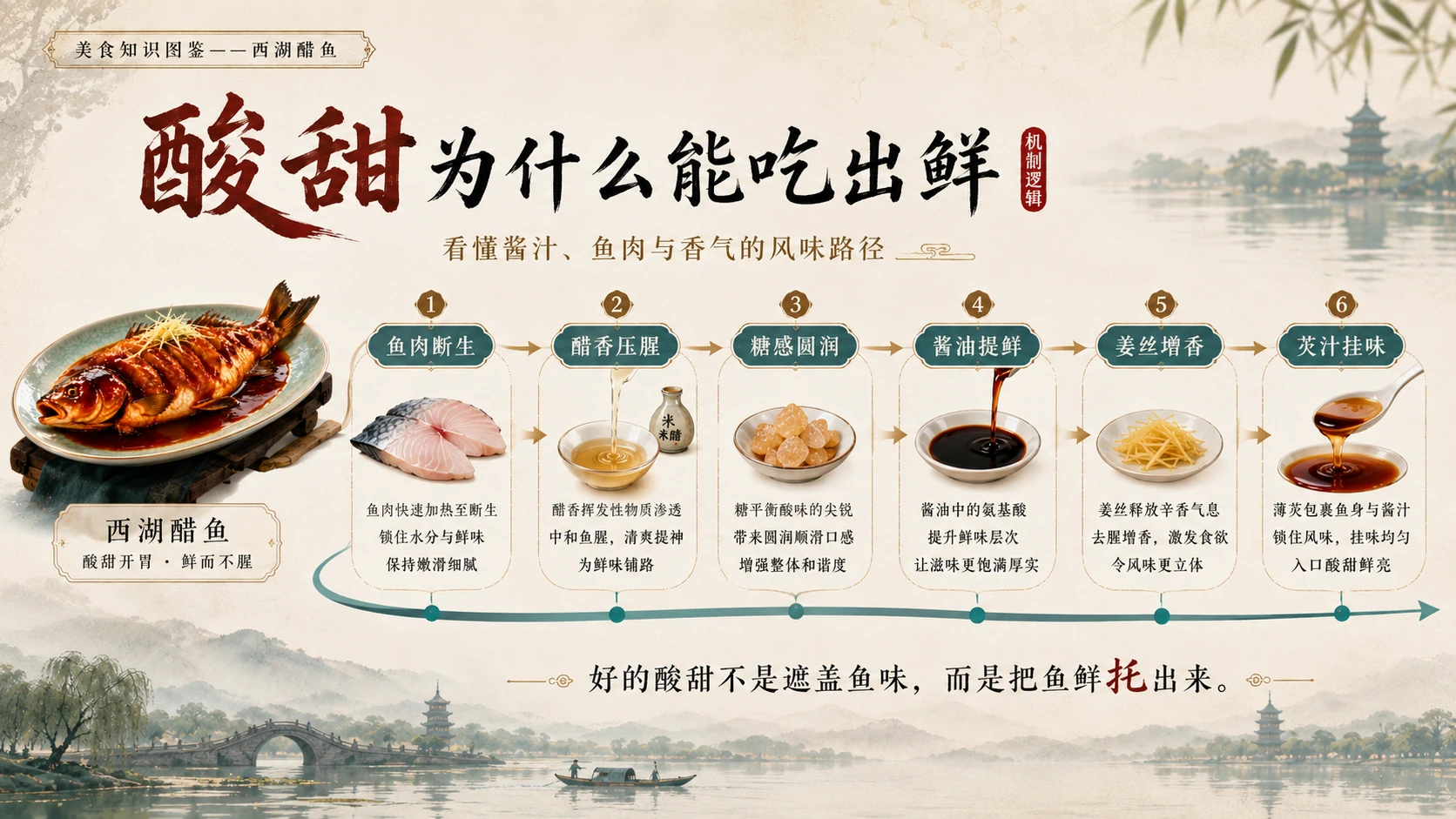 万物知识图鉴系列作品PPT——西湖醋鱼 - 预览图6
