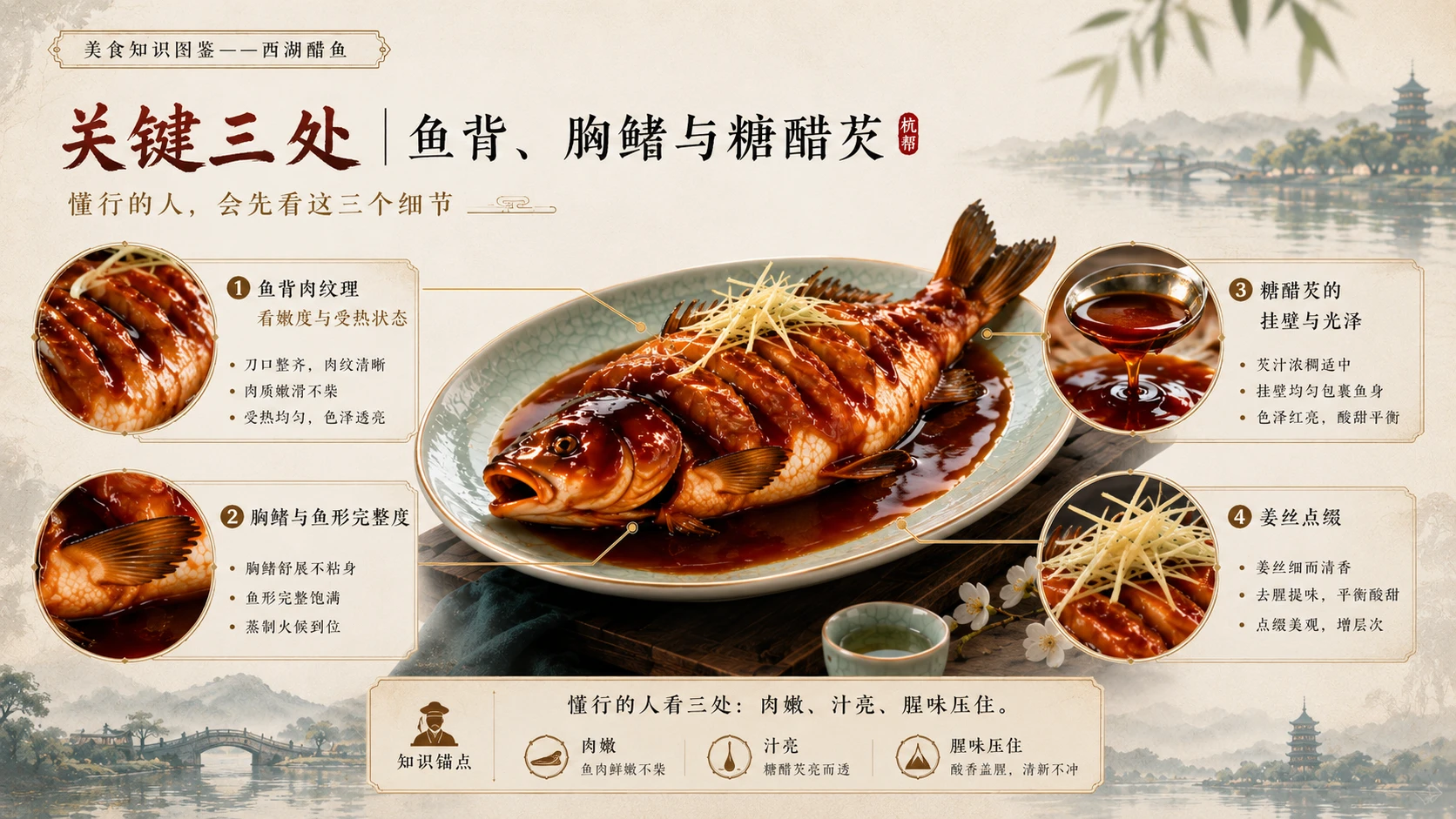 万物知识图鉴系列作品PPT——西湖醋鱼 - 预览图7