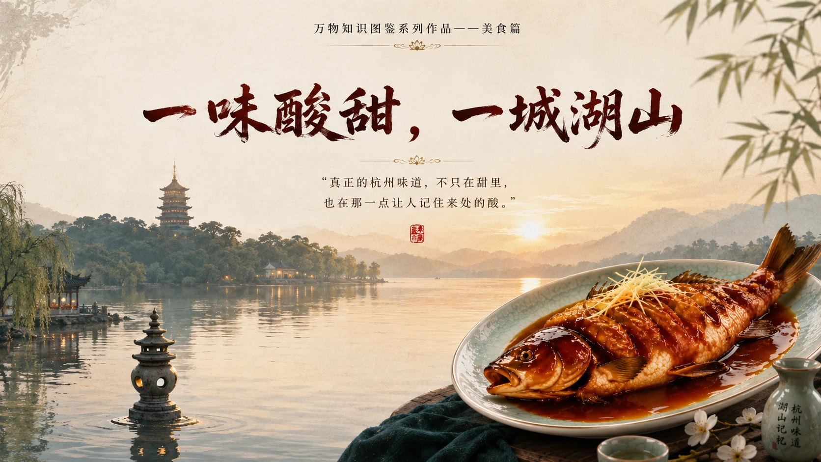 万物知识图鉴系列作品PPT——西湖醋鱼 - 预览图10