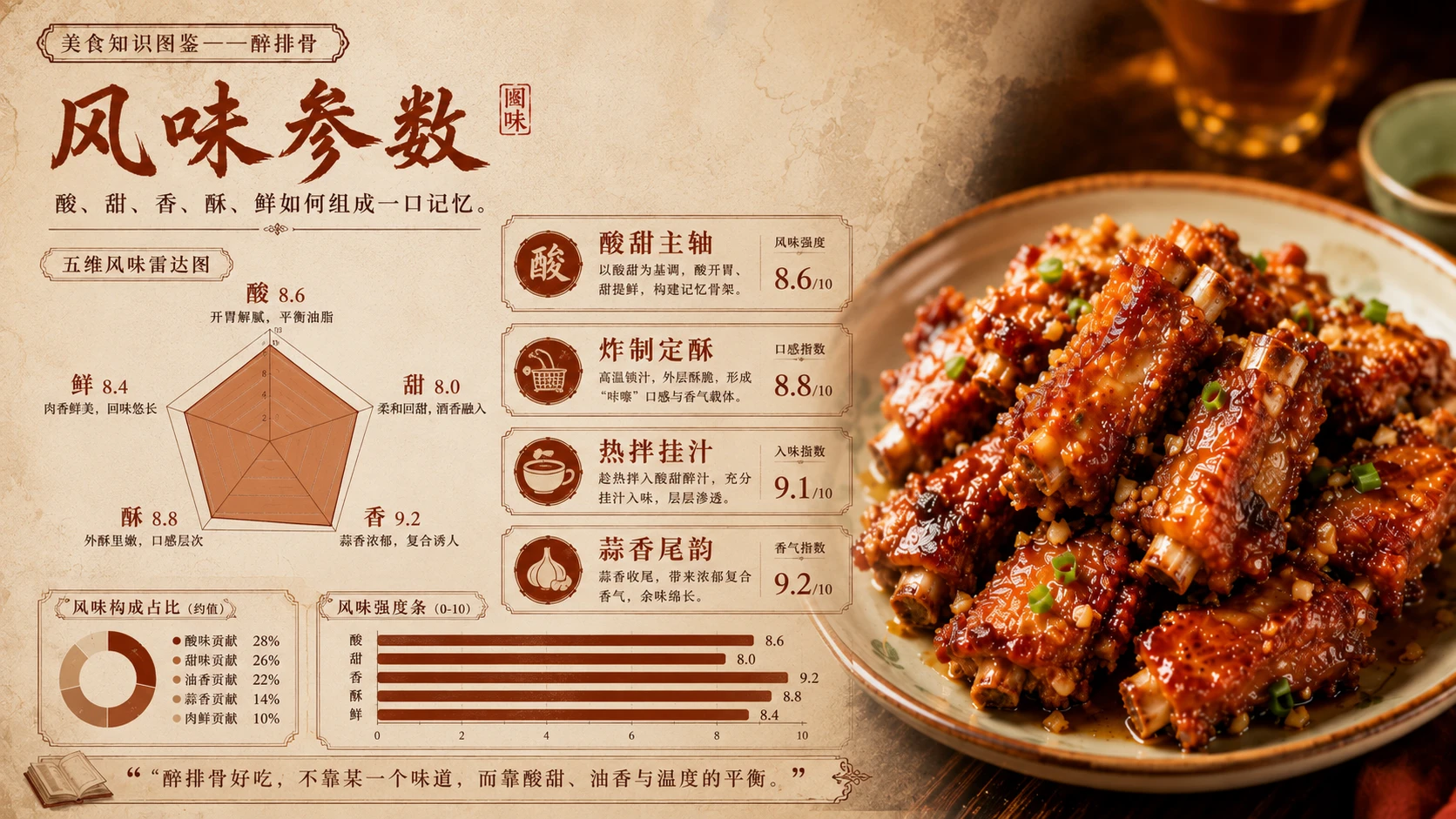 万物知识图鉴系列作品PPT——醉排骨 - 预览图4