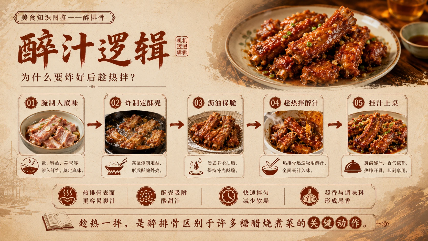 万物知识图鉴系列作品PPT——醉排骨 - 预览图6
