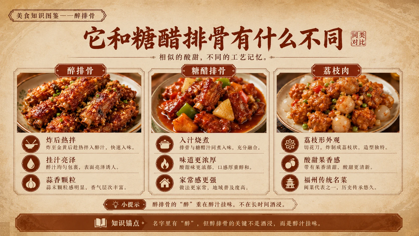 万物知识图鉴系列作品PPT——醉排骨 - 预览图8