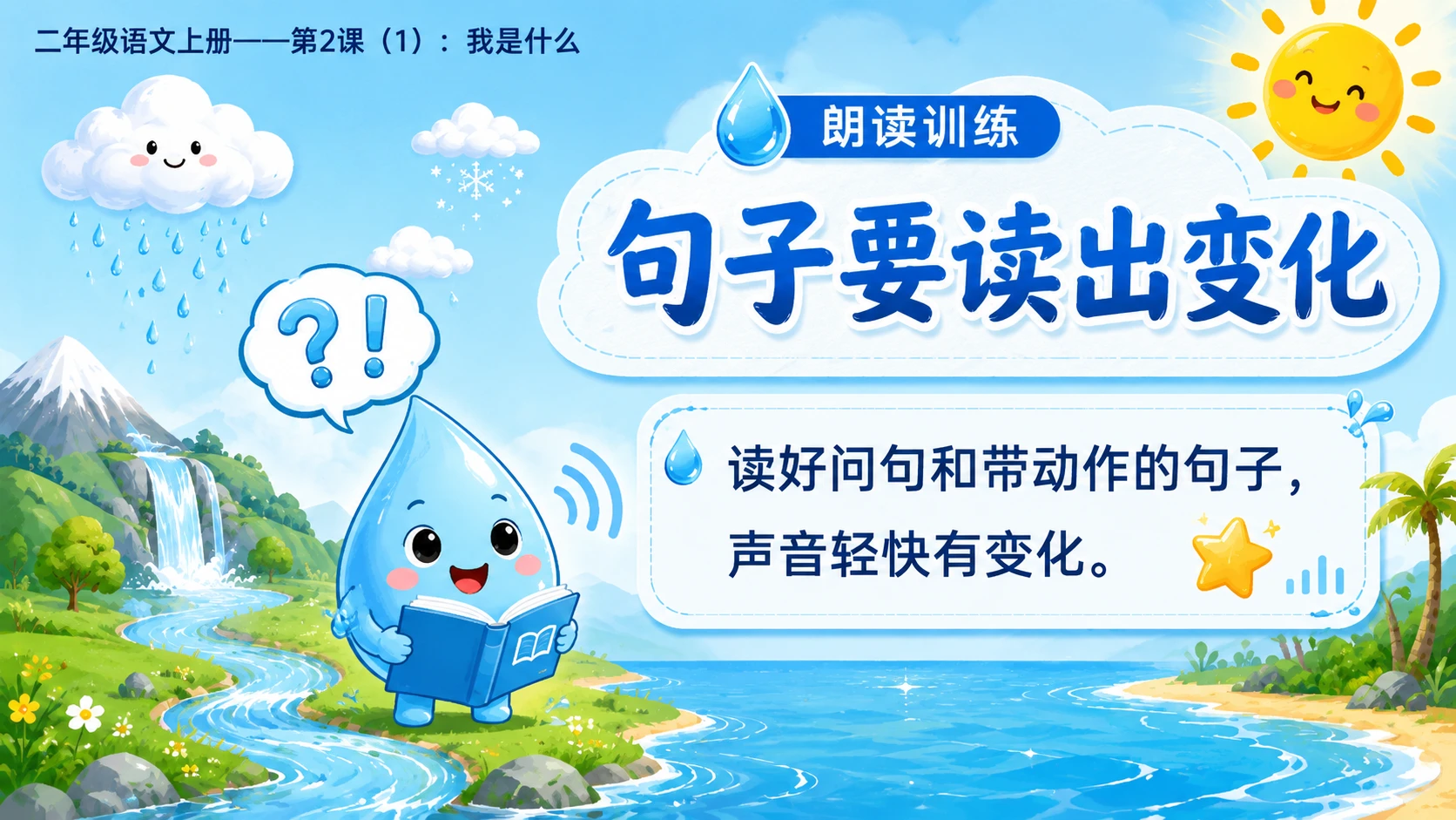 小学六年制统编教材系列课件——二年级语文上册第2课（1）：我是什么【含逐页提示词】 - 预览图5