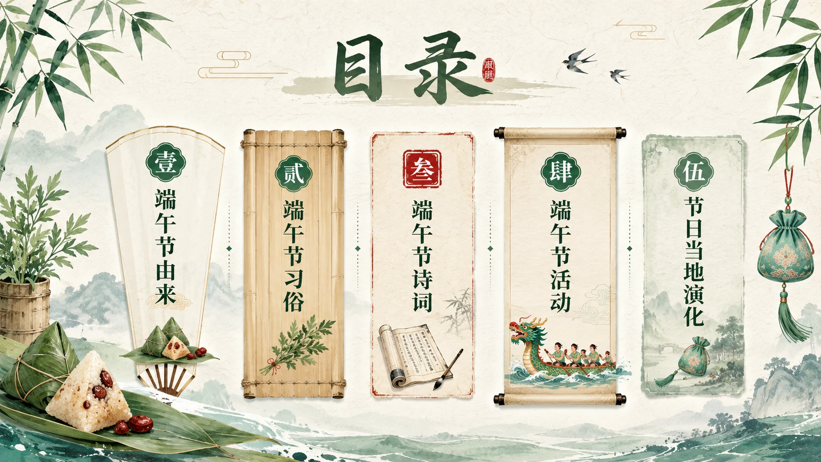 中国传统节日端午节主题班会 - 预览图2