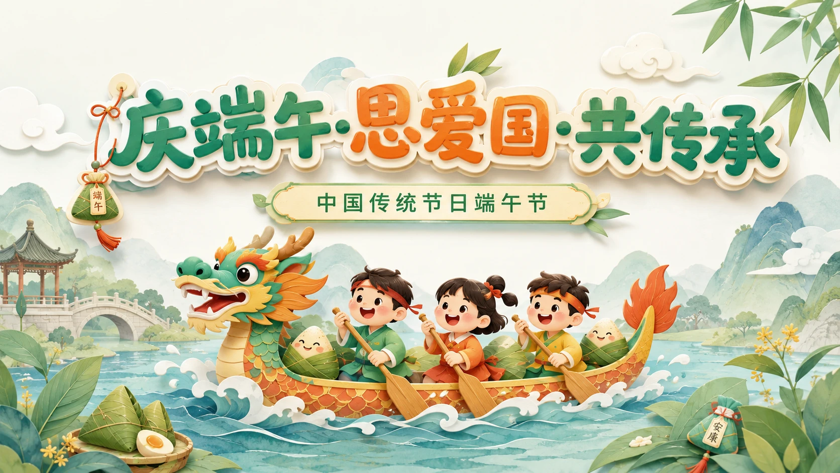中国传统节日端午节道德讲堂 - 预览图1
