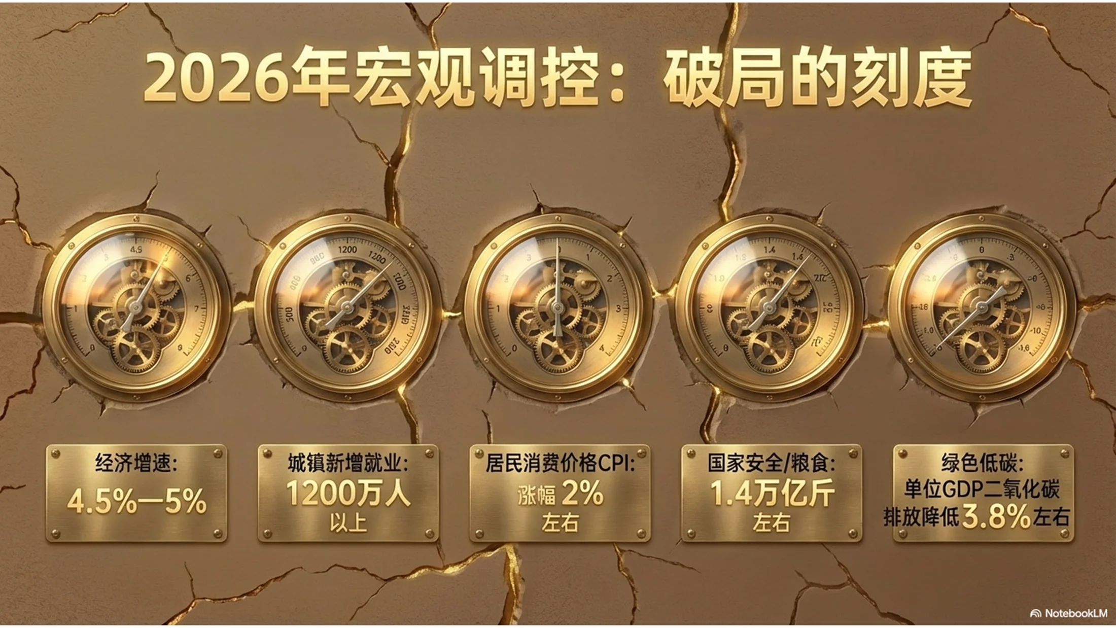 干泥纹理风格政府工作报告PPT - 预览图3