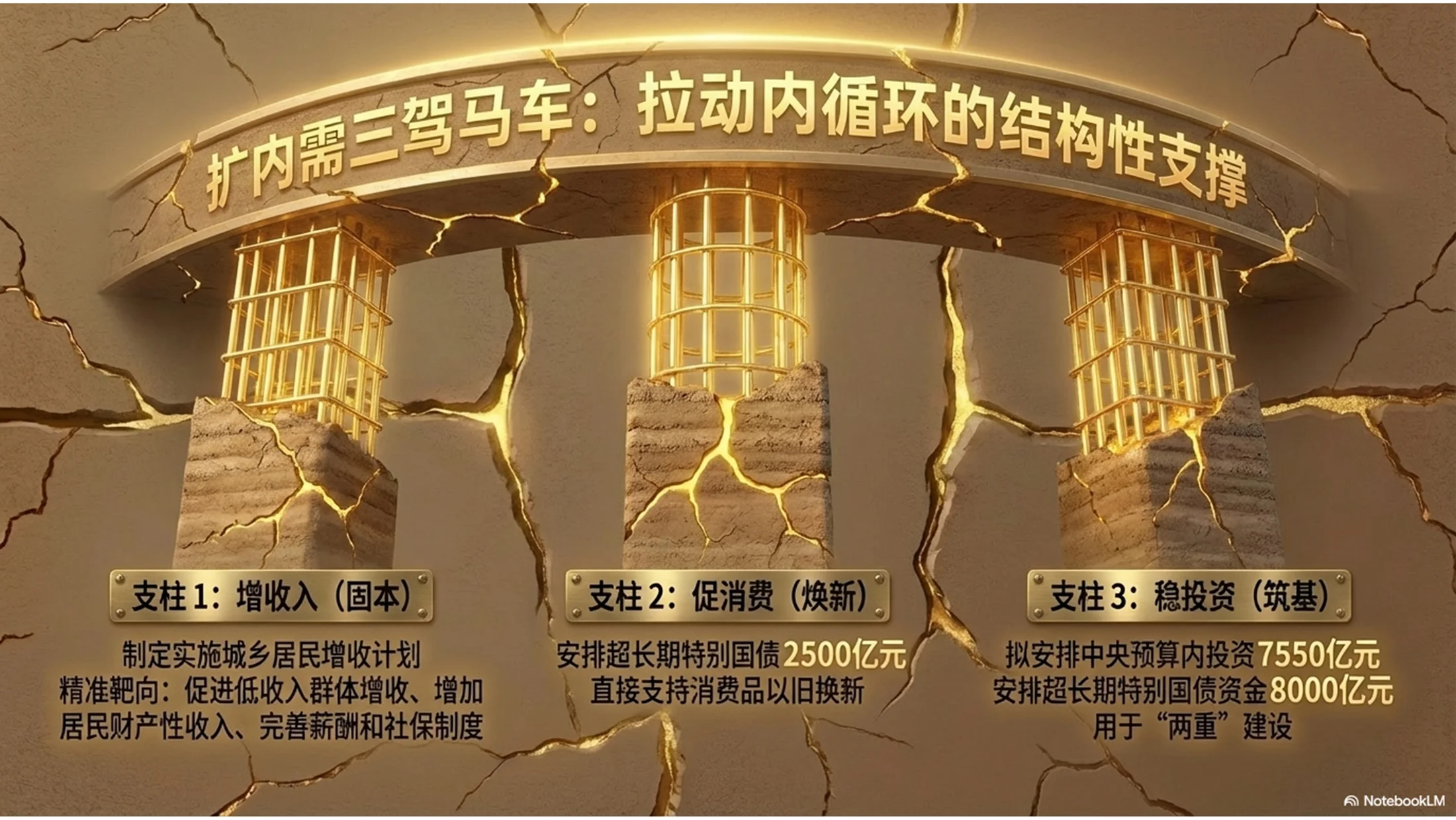干泥纹理风格政府工作报告PPT - 预览图5