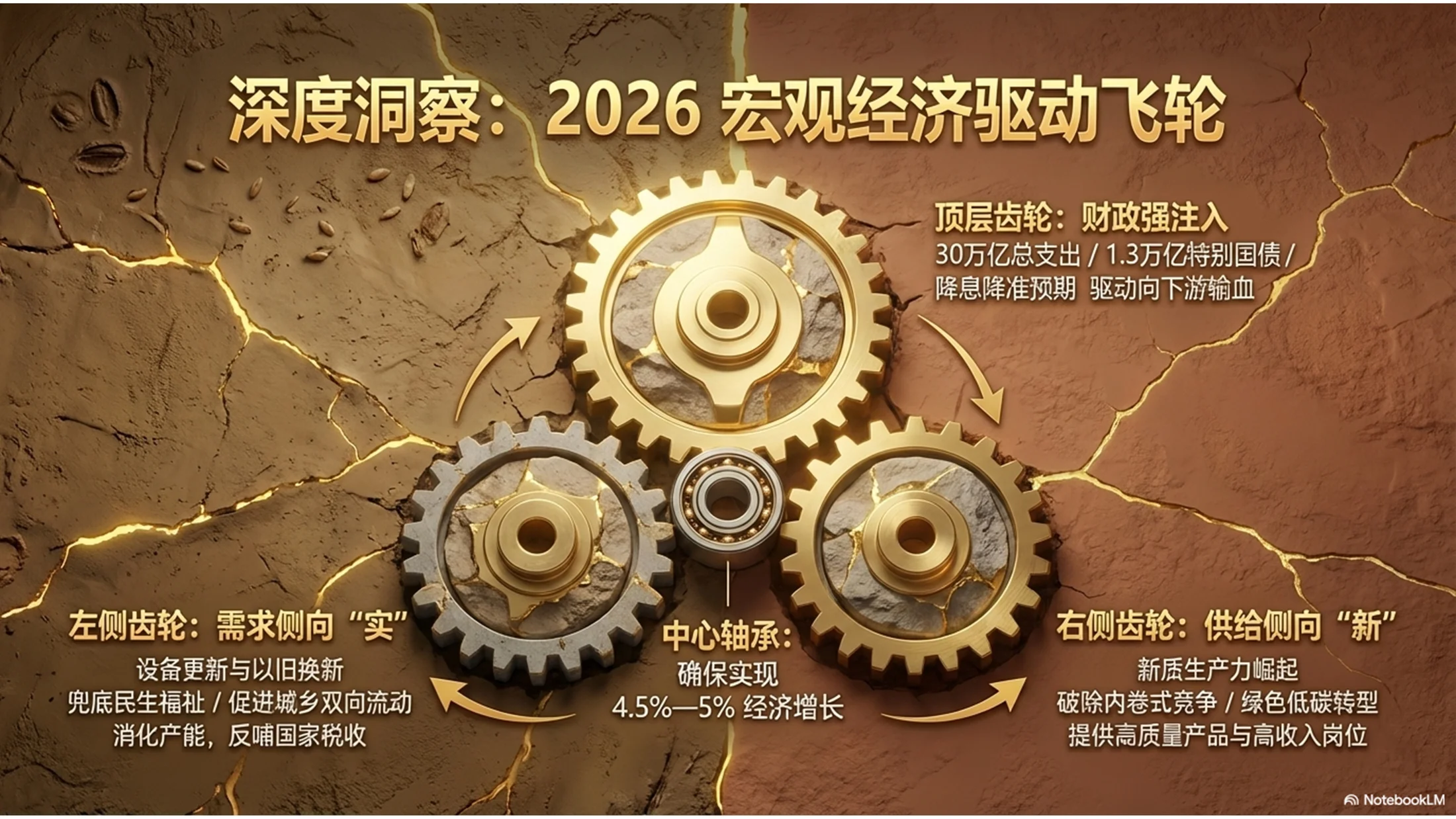 干泥纹理风格政府工作报告PPT - 预览图10