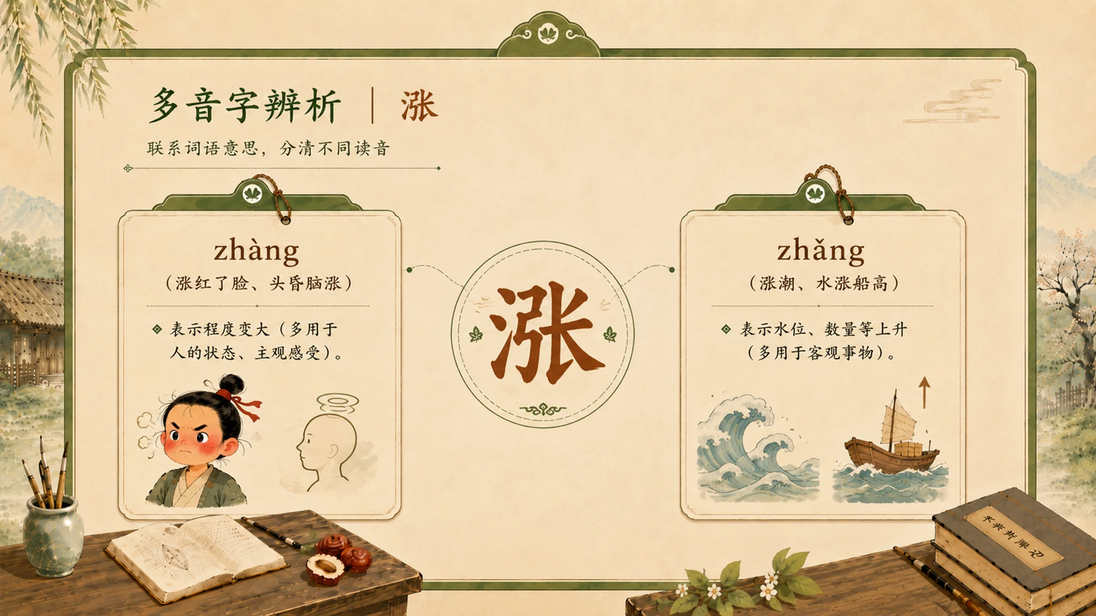 统编版三年级下册《枣核》精美PPT模板 略读课文复述支架+多音字排雷 - 预览图10
