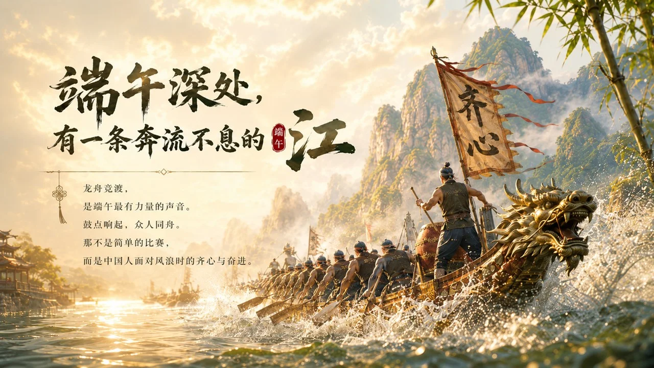 一片粽叶里的中国情-端午PPT - 预览图5