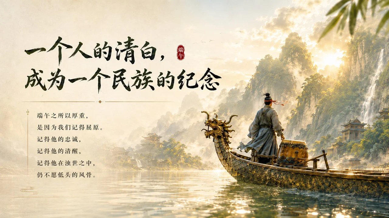 一片粽叶里的中国情-端午PPT - 预览图6