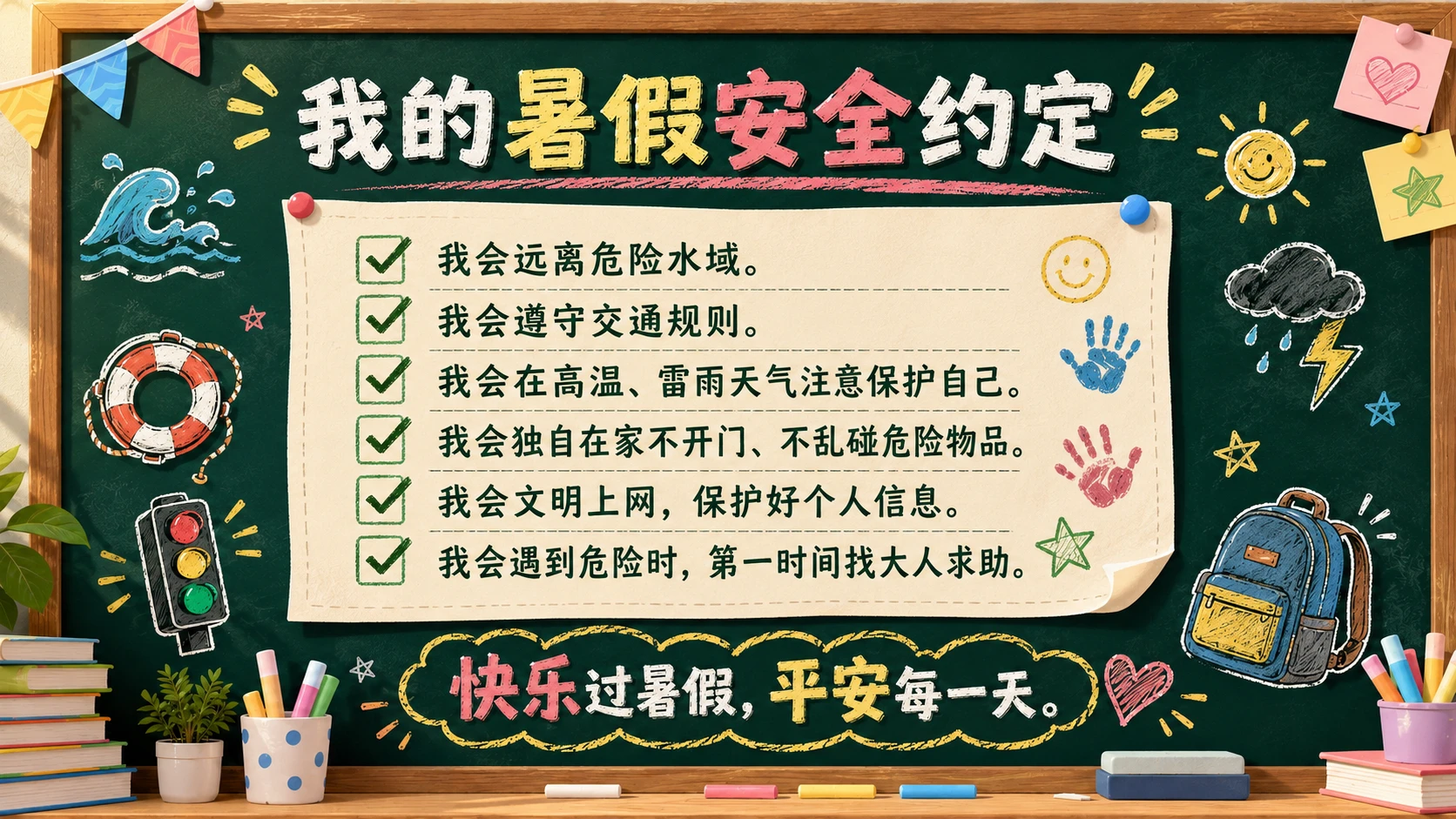 暑假安全教育主题班会PPT - 预览图9