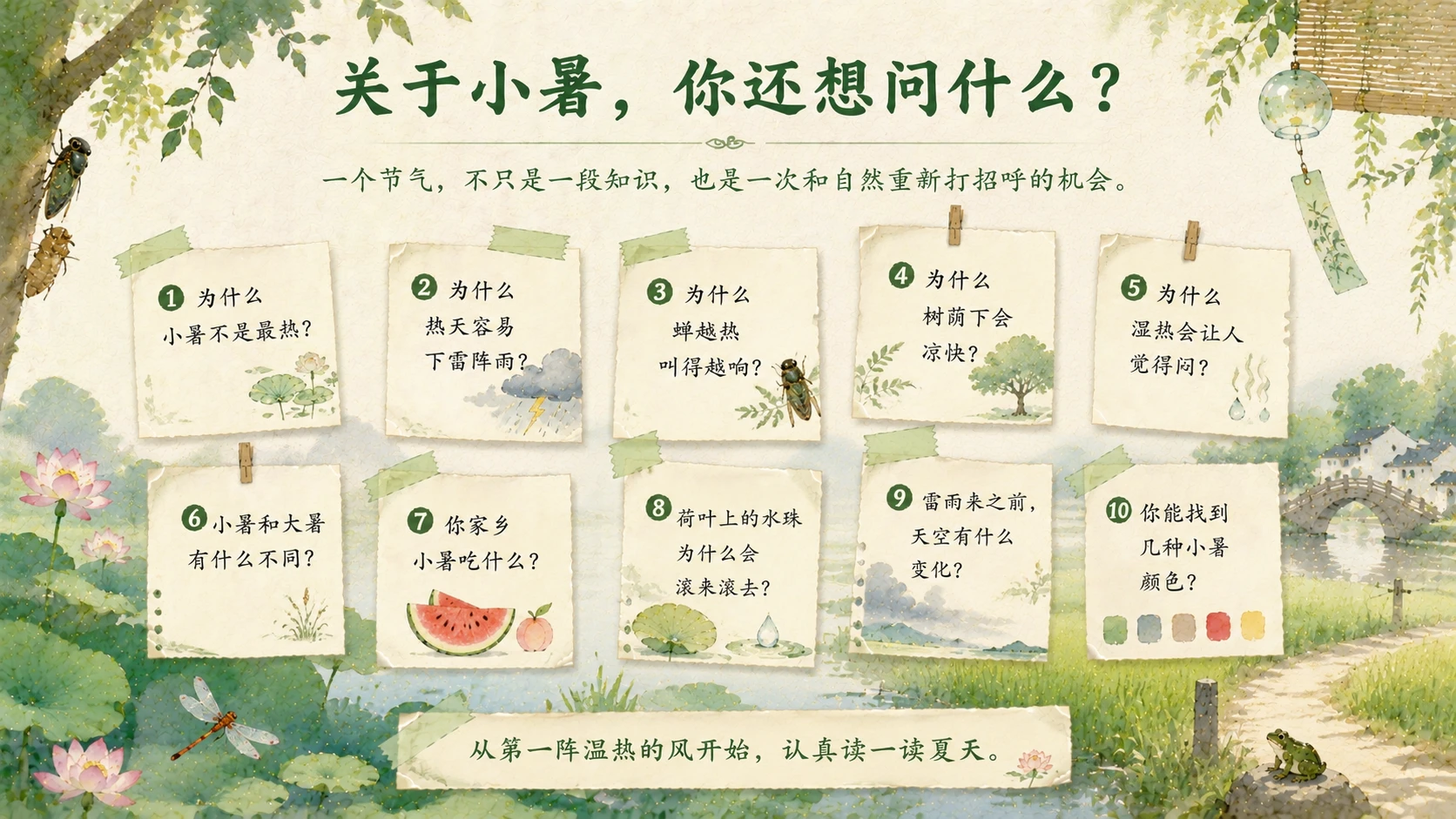 节气有知·小暑 PPT｜热气从哪里来？ - 预览图9