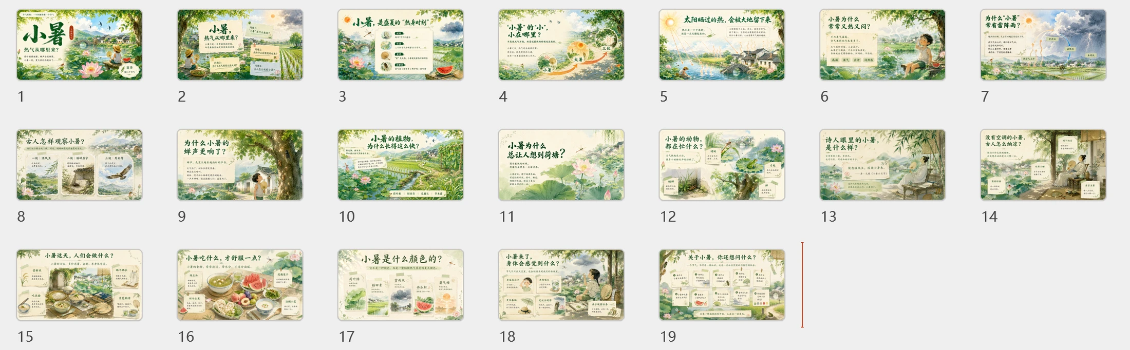 节气有知·小暑 PPT｜热气从哪里来？ - 预览图10