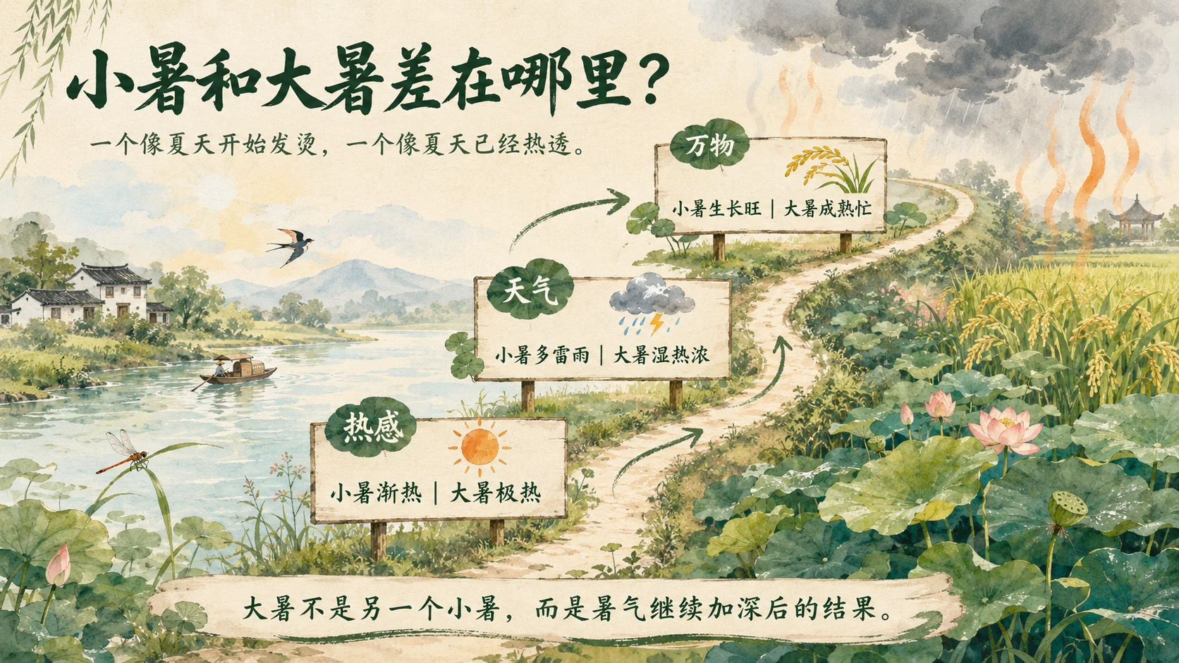 节气有知·大暑 PPT｜夏天为什么在大暑热到顶点？ - 预览图2