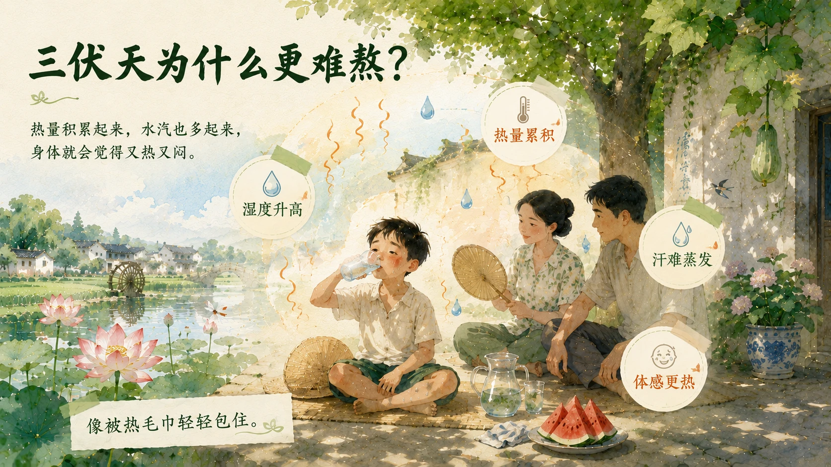 节气有知·大暑 PPT｜夏天为什么在大暑热到顶点？ - 预览图3