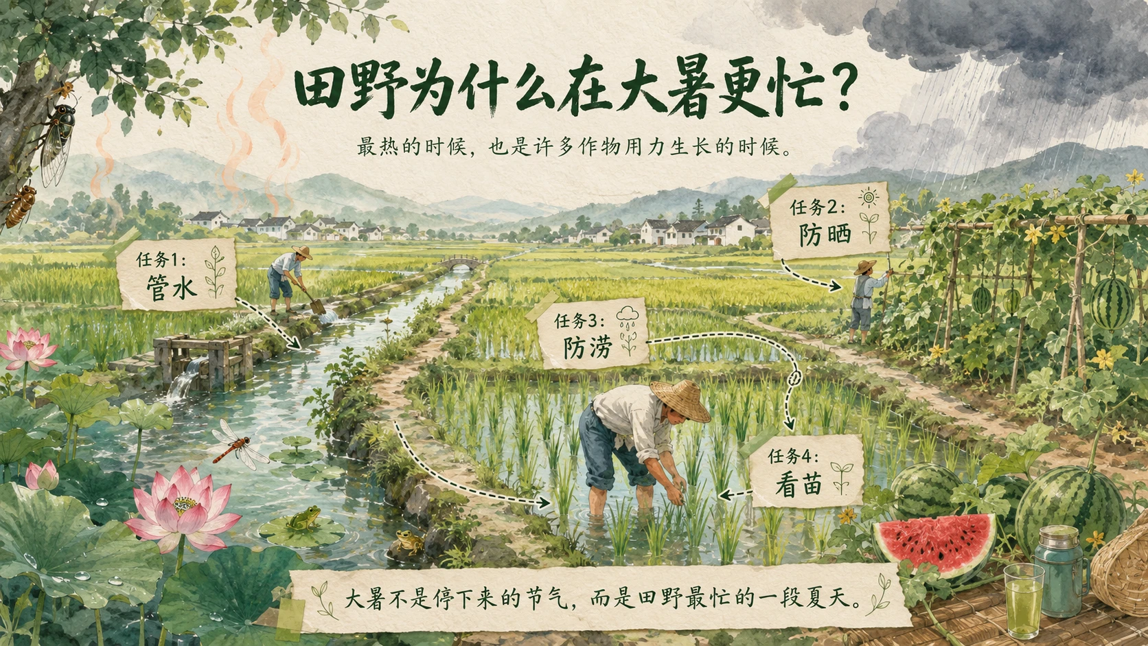 节气有知·大暑 PPT｜夏天为什么在大暑热到顶点？ - 预览图6