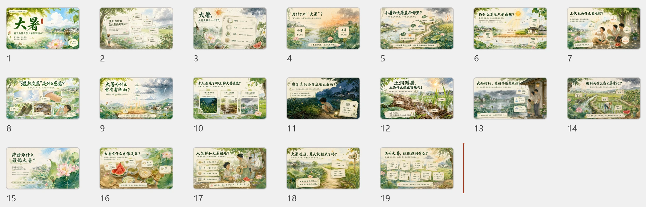 节气有知·大暑 PPT｜夏天为什么在大暑热到顶点？ - 预览图10