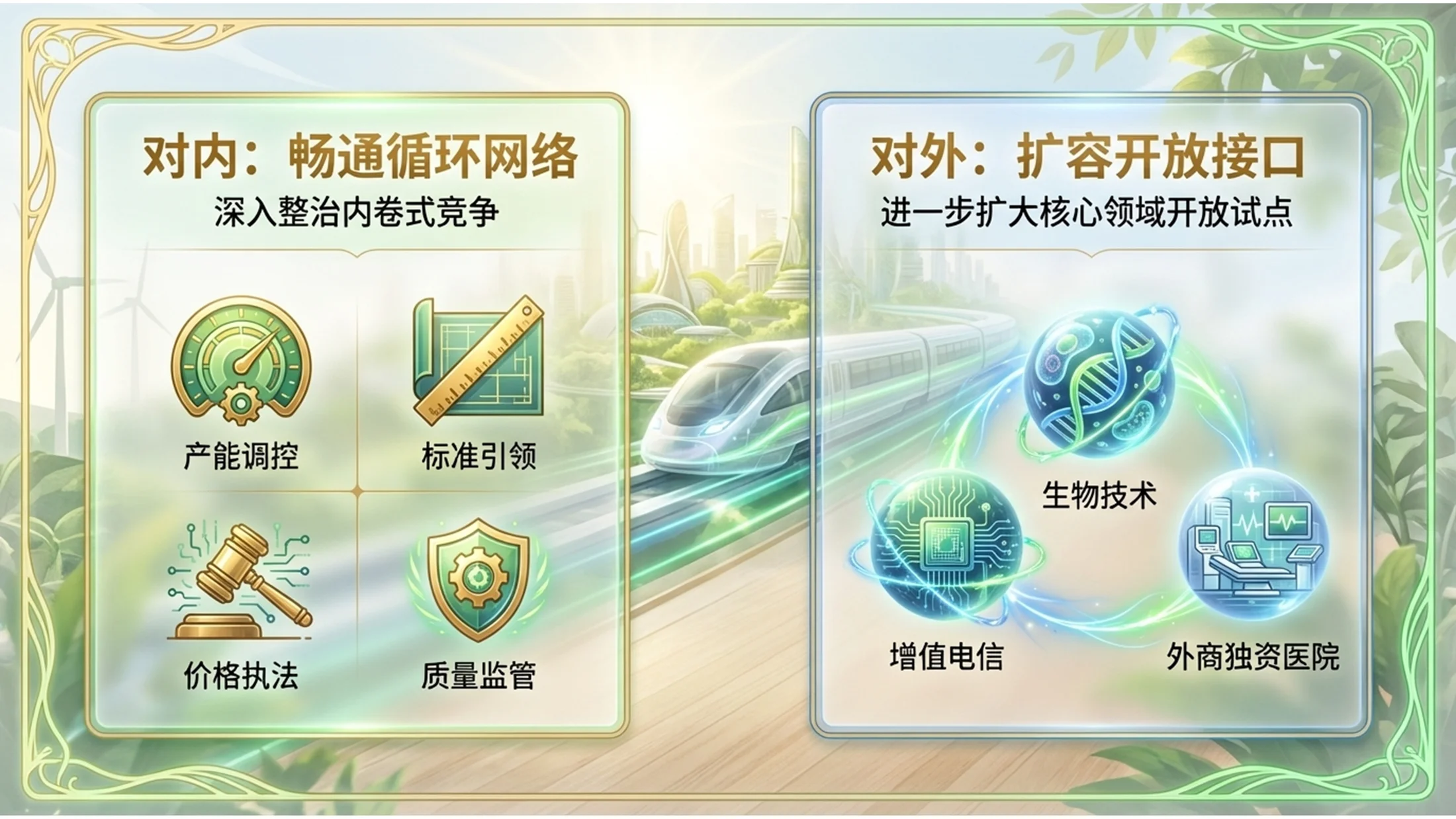 太阳朋克风格政府工作报告PPT - 预览图7