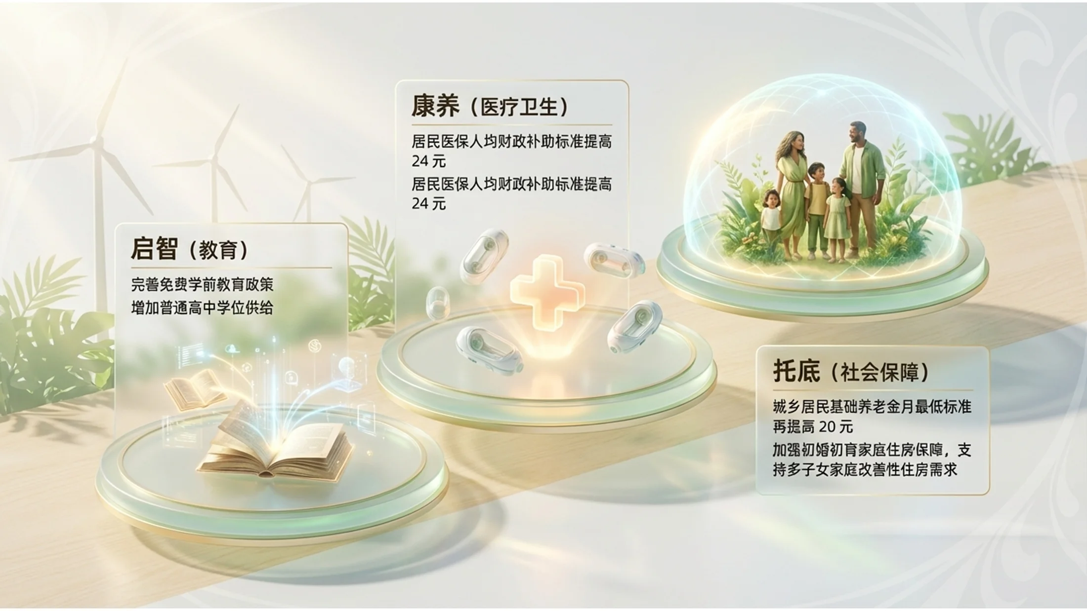 太阳朋克风格政府工作报告PPT - 预览图9