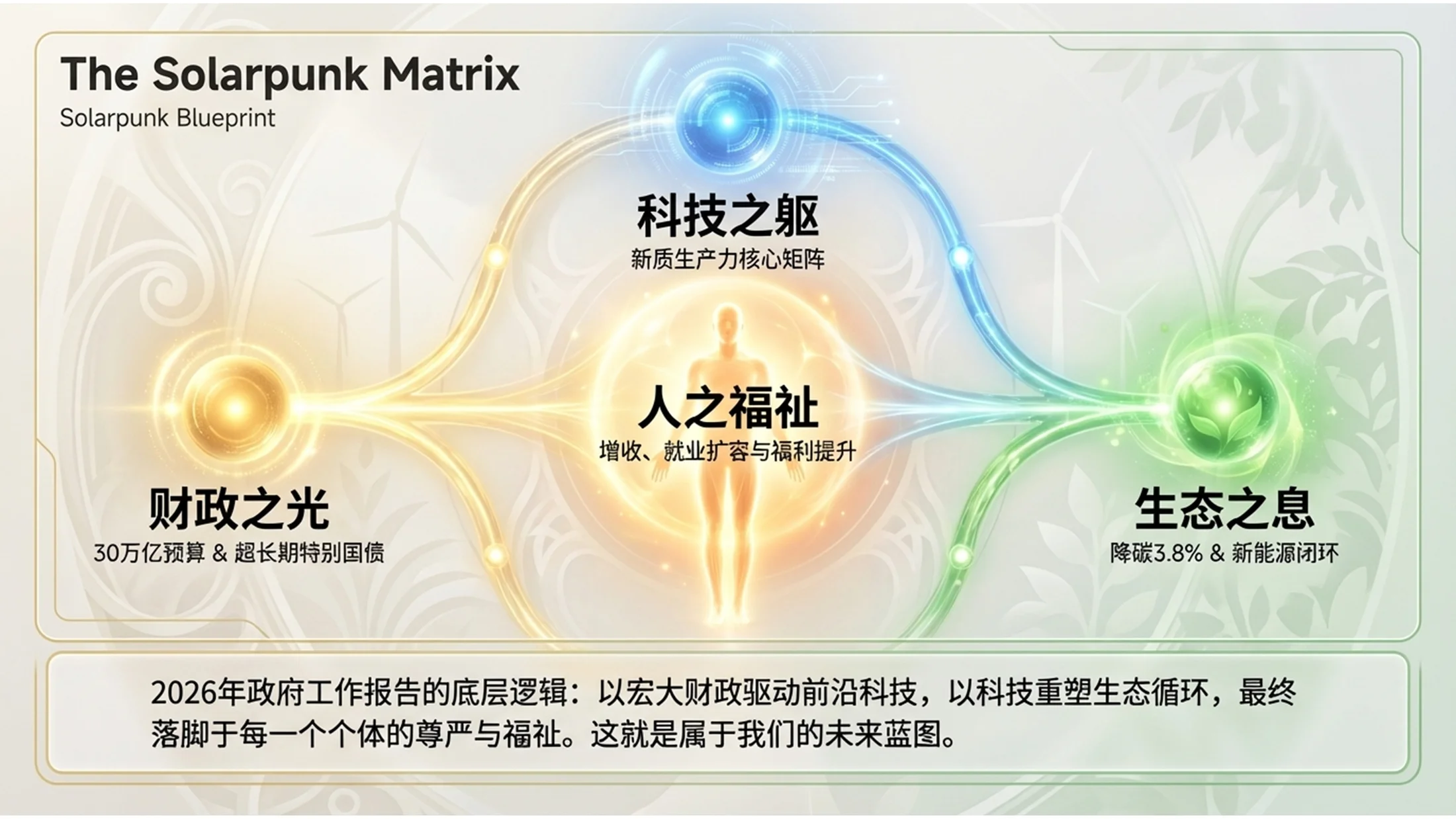 太阳朋克风格政府工作报告PPT - 预览图10