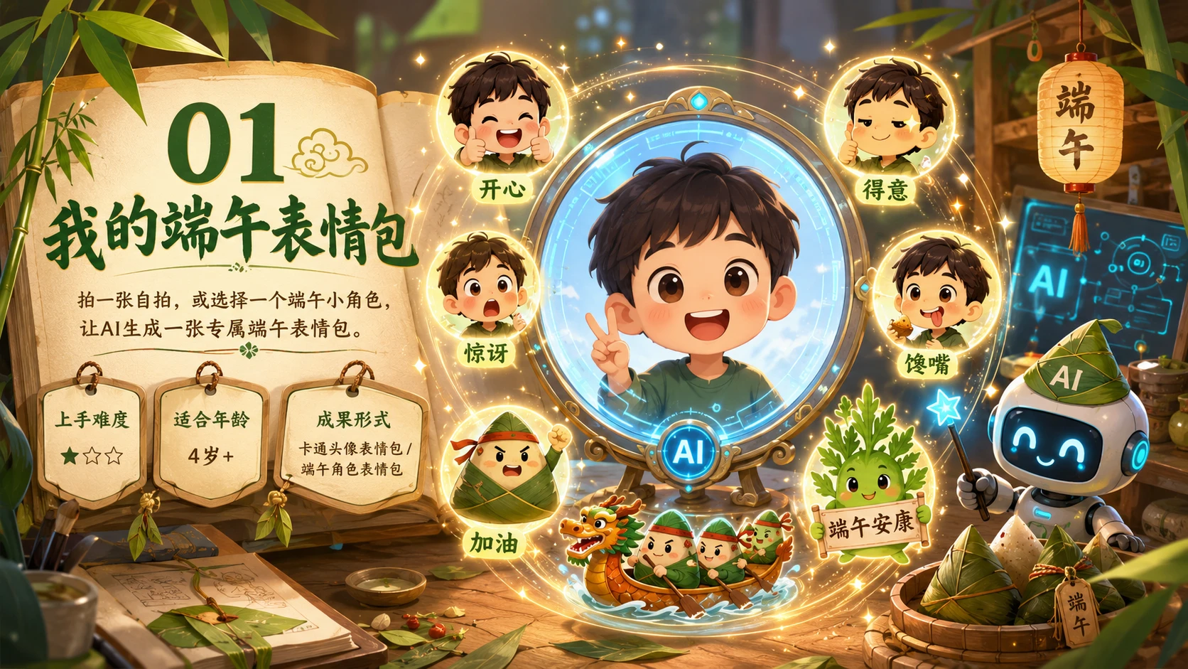 端午AI小工坊｜10个亲子创意玩法PPT - 预览图2