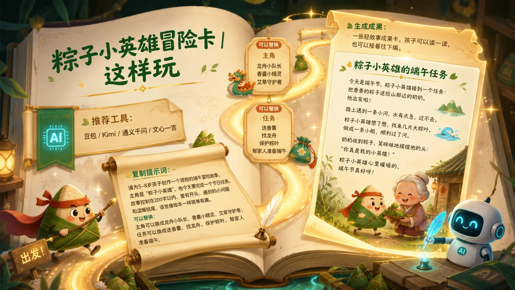 端午AI小工坊｜10个亲子创意玩法PPT - 预览图7