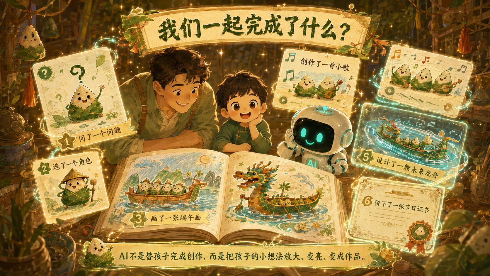 端午AI小工坊｜10个亲子创意玩法PPT - 预览图9
